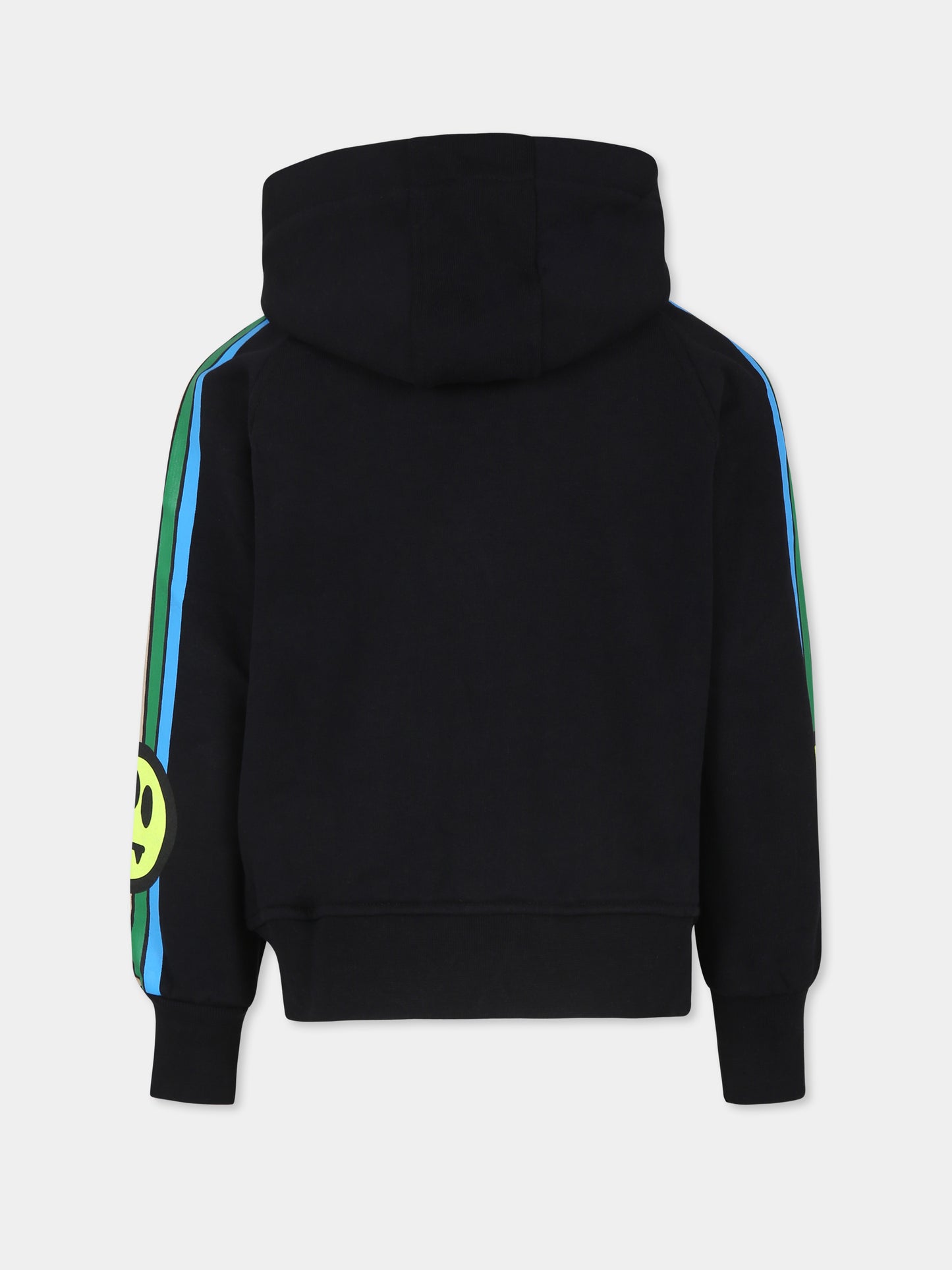 Felpa nera per bambini con smile,Barrow,S4BKJUZH015 110