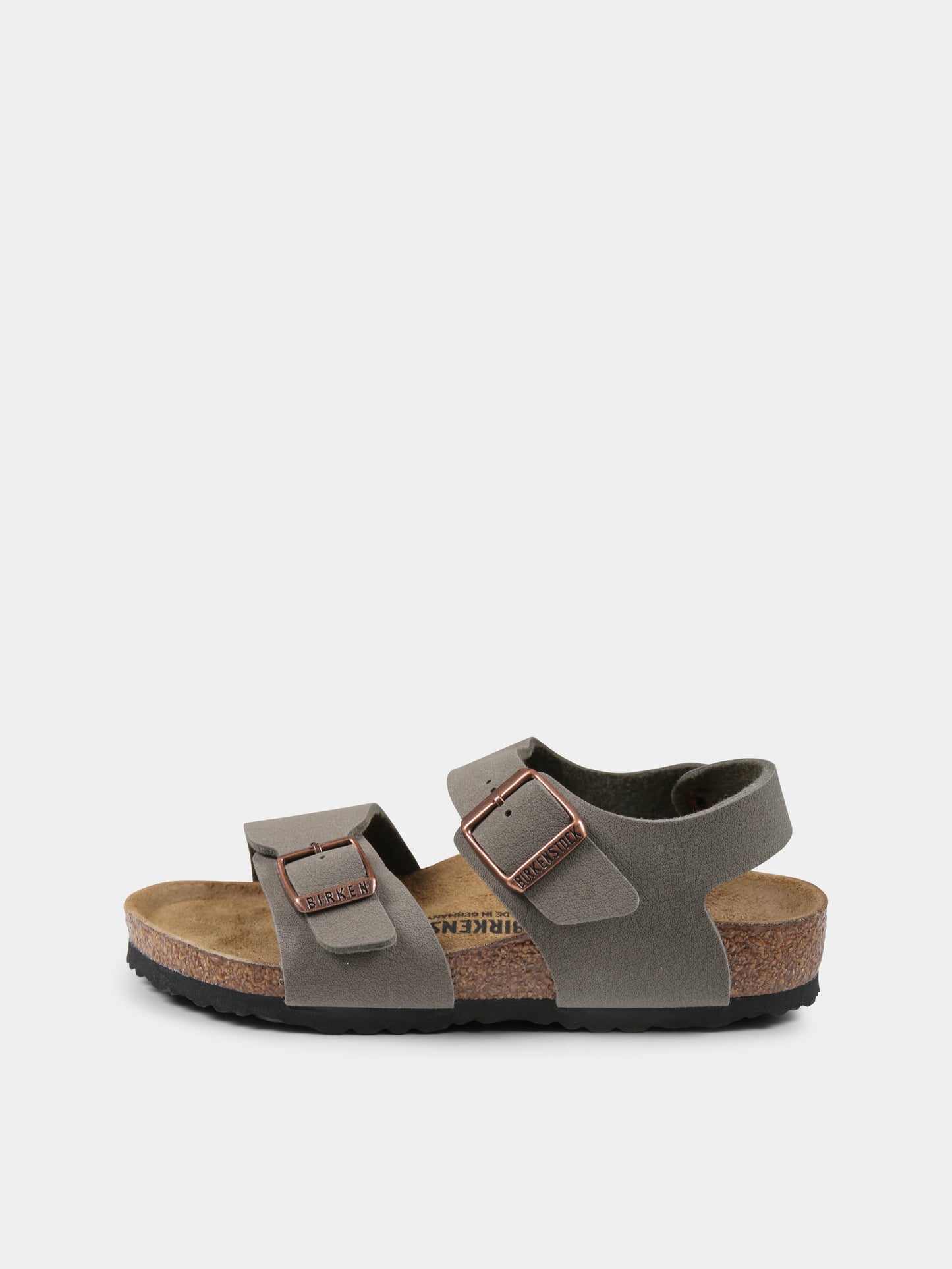 Sandali New York marroni per bambino,Birkenstock,1029747 NEW YORK