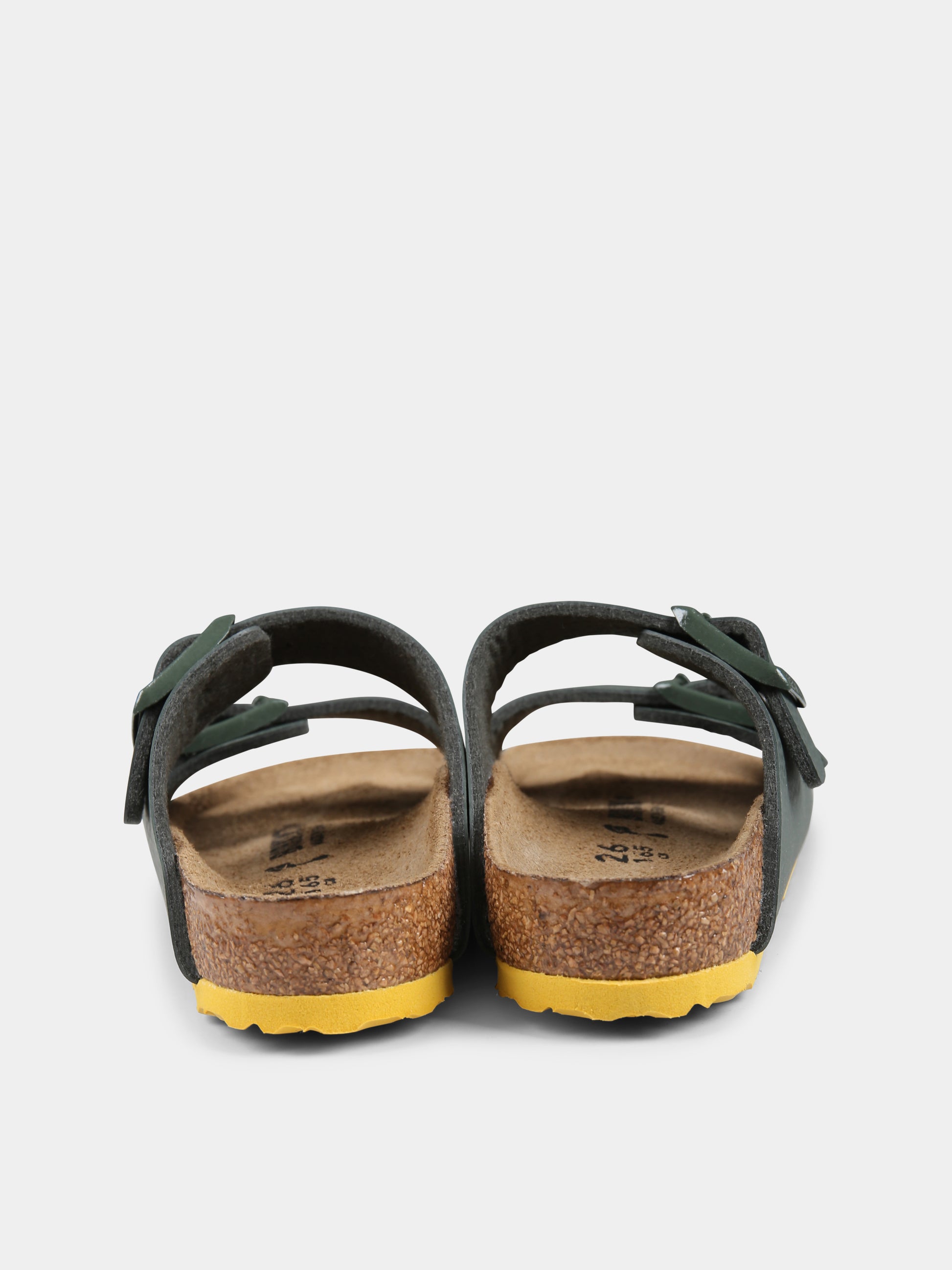 Sandali verdi Ariziona Kids per bambino con logo,Birkenstock,1029449 ARIZONA