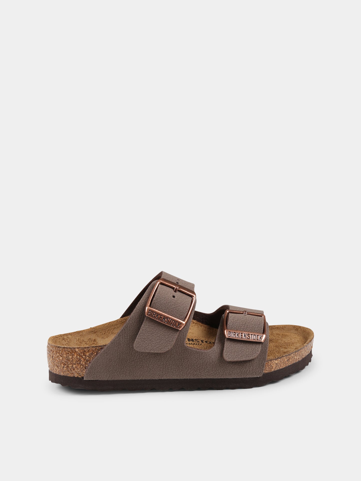 Sandali marroni Ariziona Kids per bambini con logo,Birkenstock,552893 ARIZONA