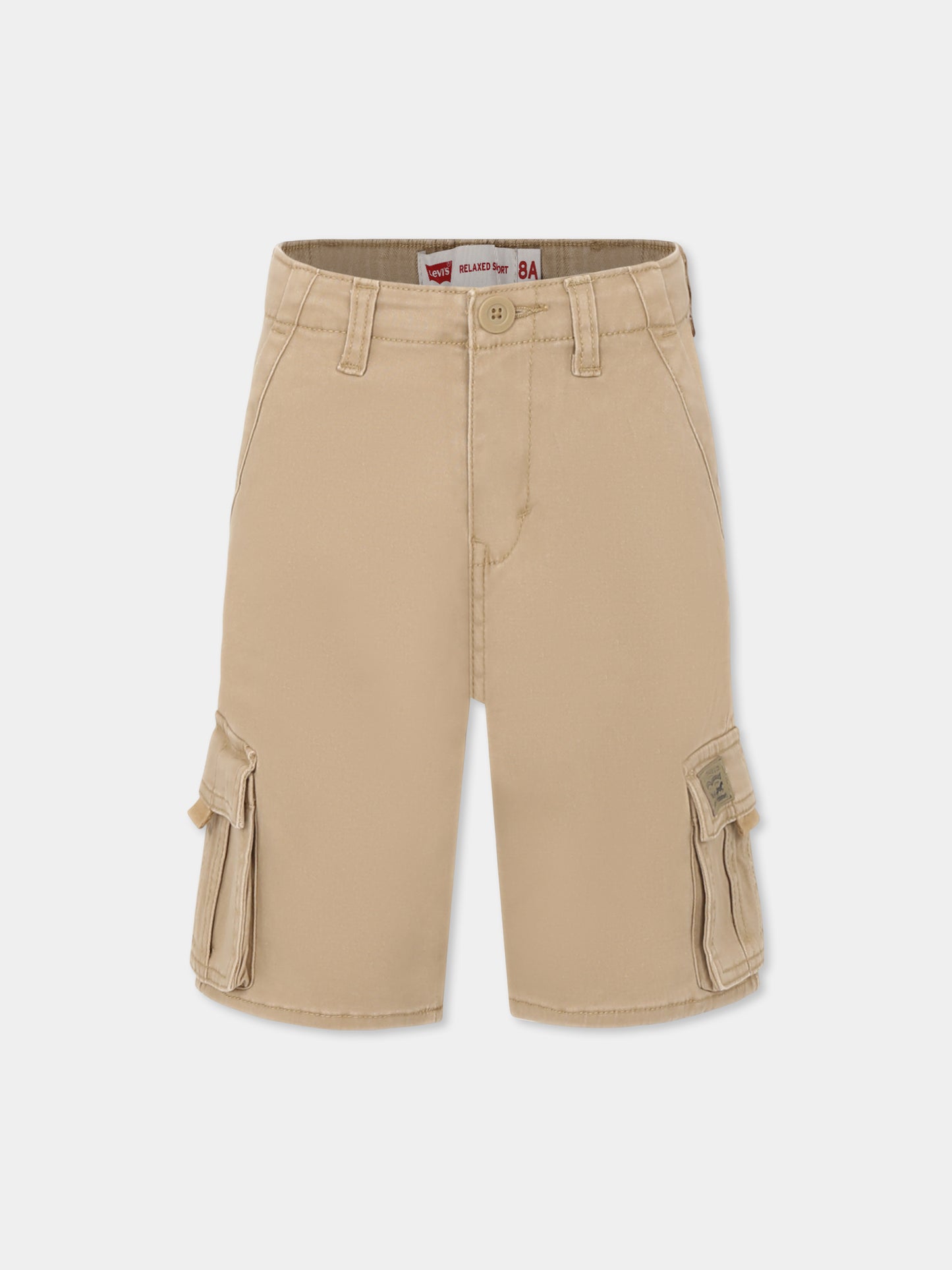 Shorts beige per bambino,Levi's Kids,M381 Y16