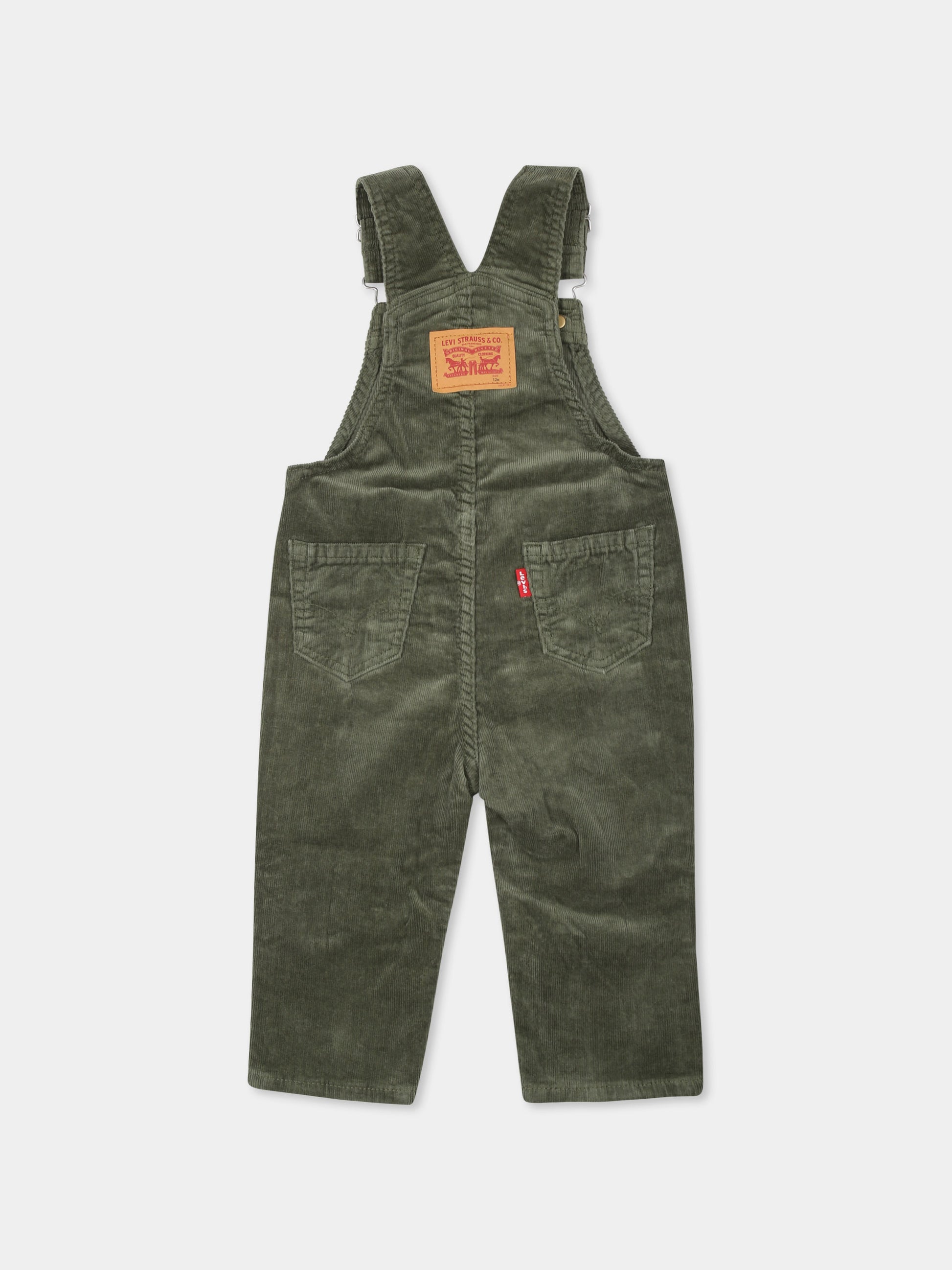 Salopette verde per neonati con logo,Levi's Kids,23WLK6EJ335 E6U