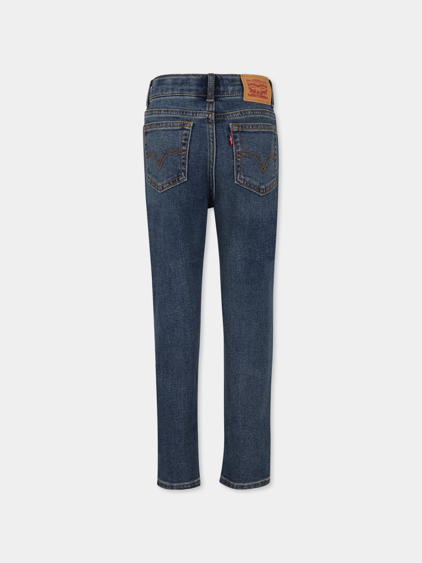 Jeans blu per bambina con logo,Levi's Kids,23WLK3EG377 BIU