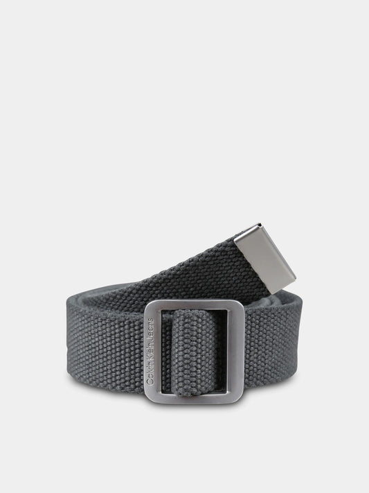 Ceinture bleu pour garçon avec logo