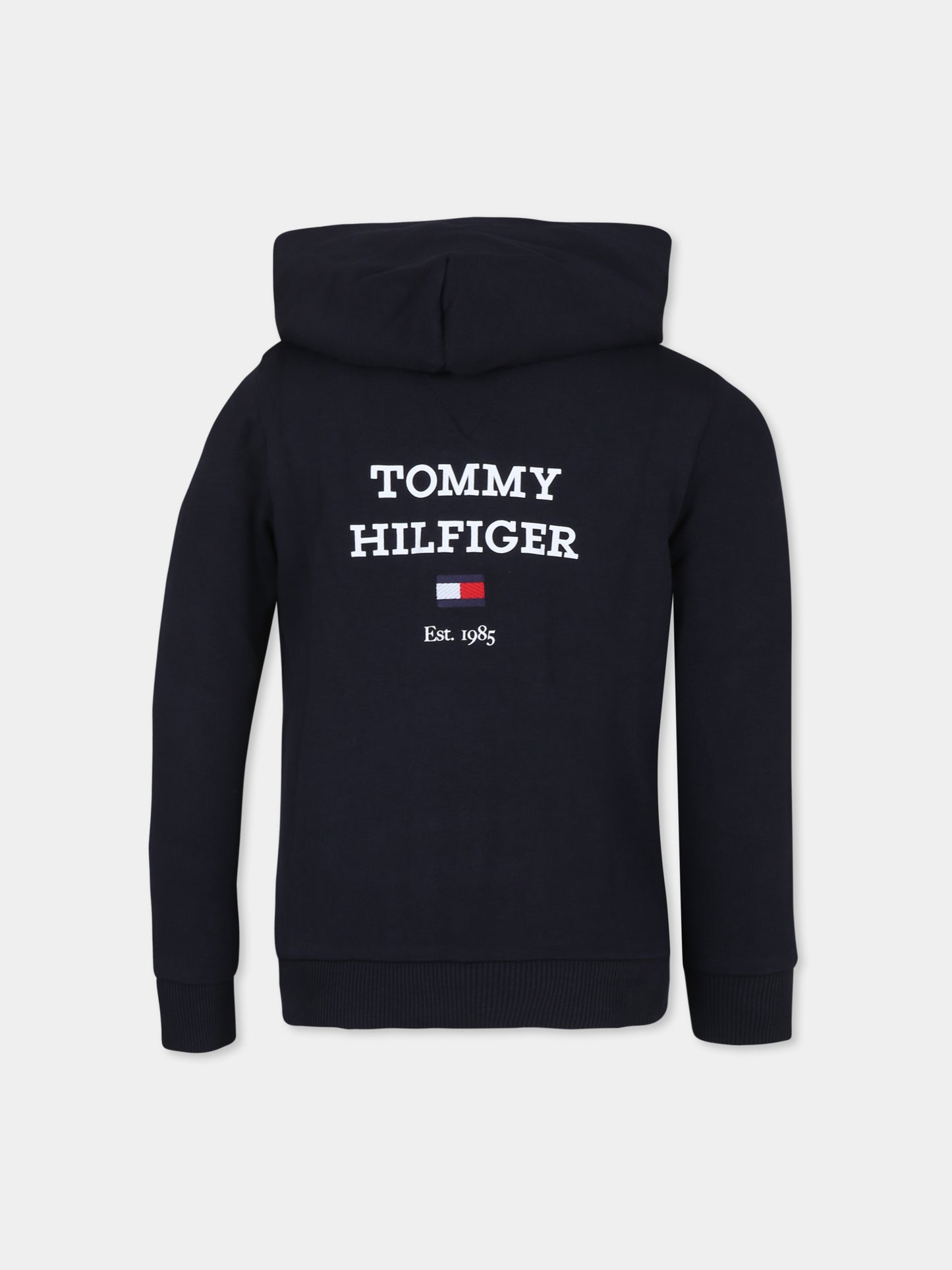 Felpa blu per bambino con logo,Tommy Hilfiger Junior,23FTHKB0KB08710 DW5