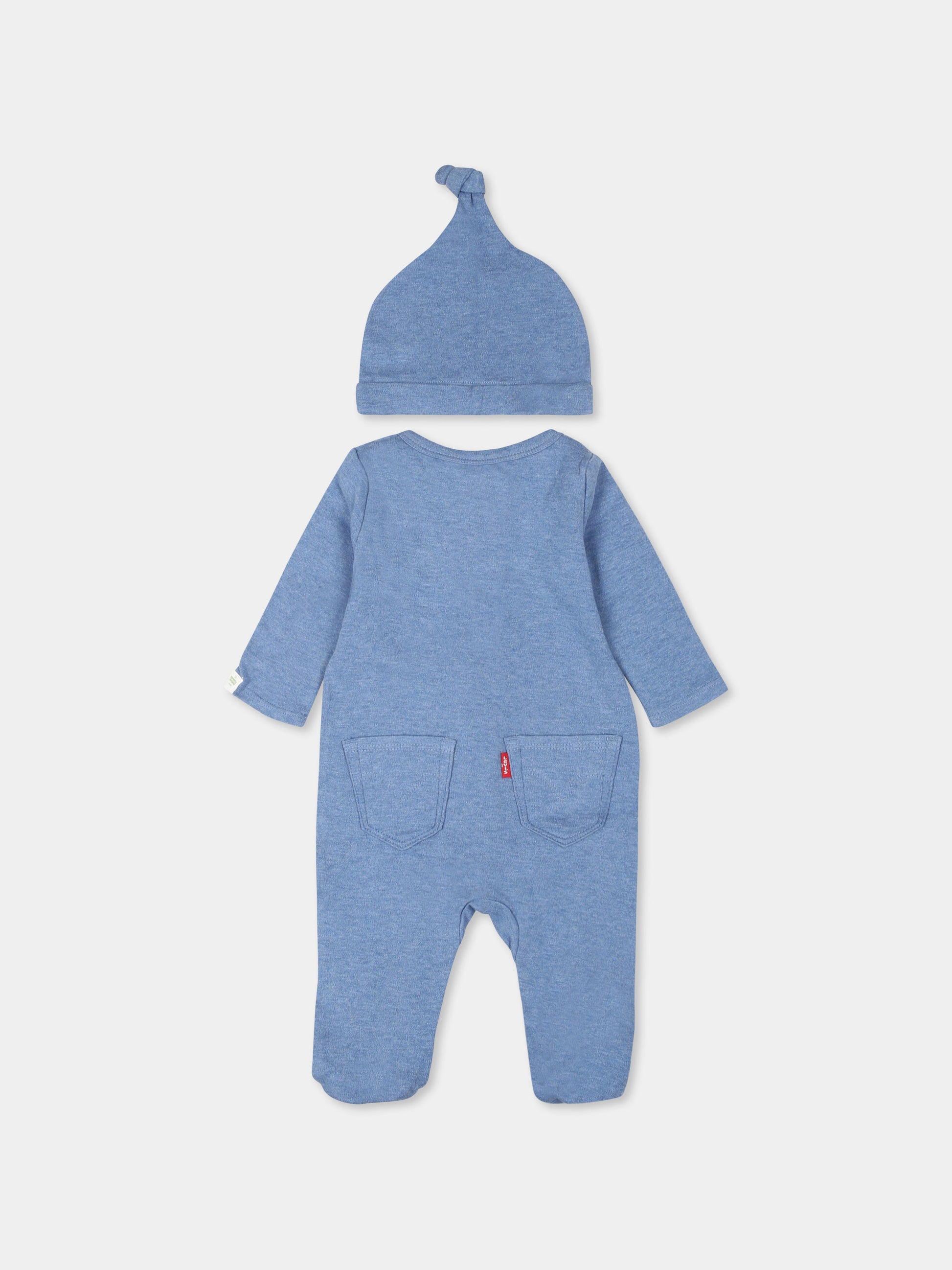 Set tutina blu per neonato con logo,Levi's Kids,24SLK6EK247 BJP