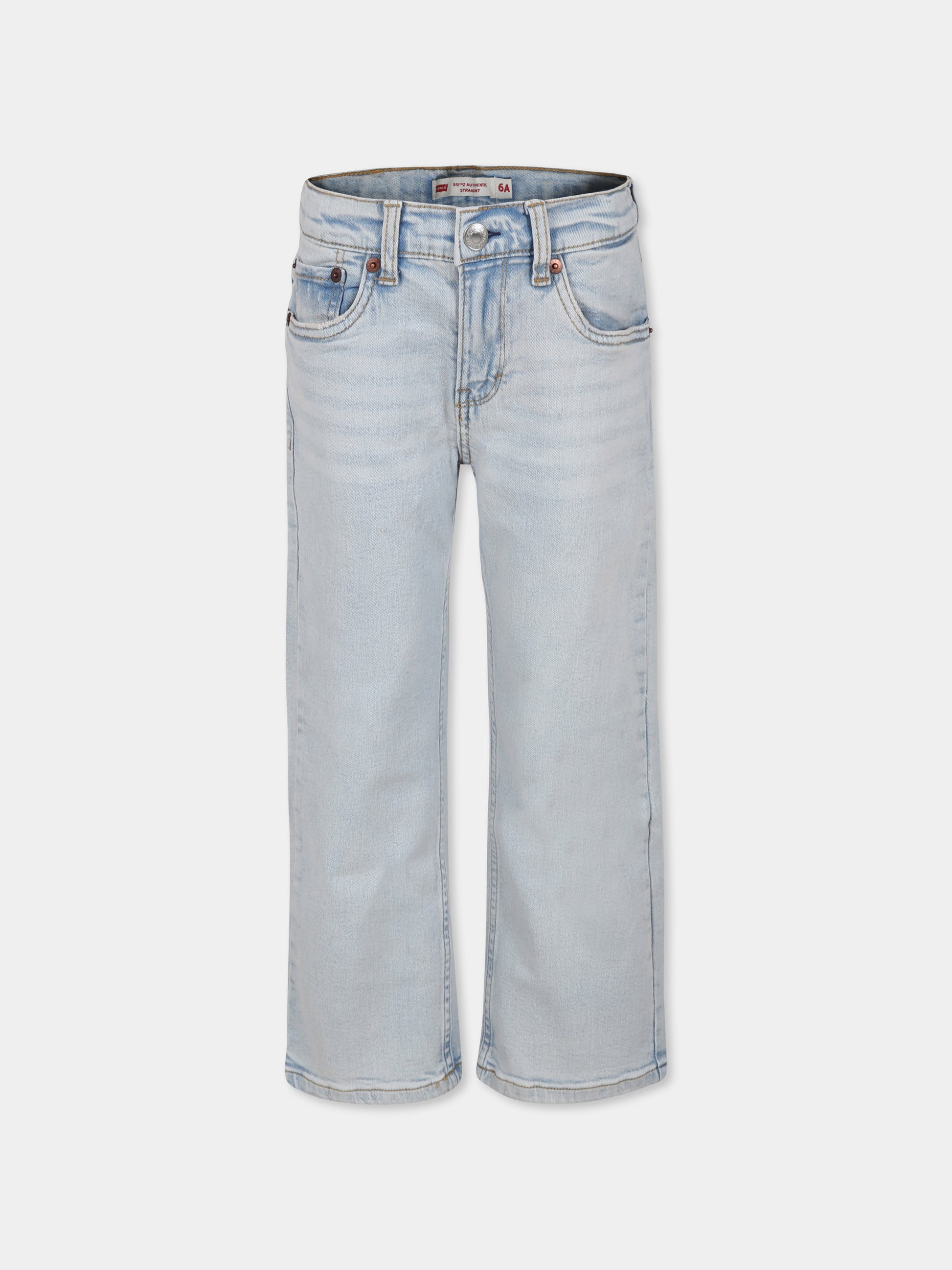 Jeans 551Z blu per bambino con logo,Levi's Kids,24SLK8ED512 L89