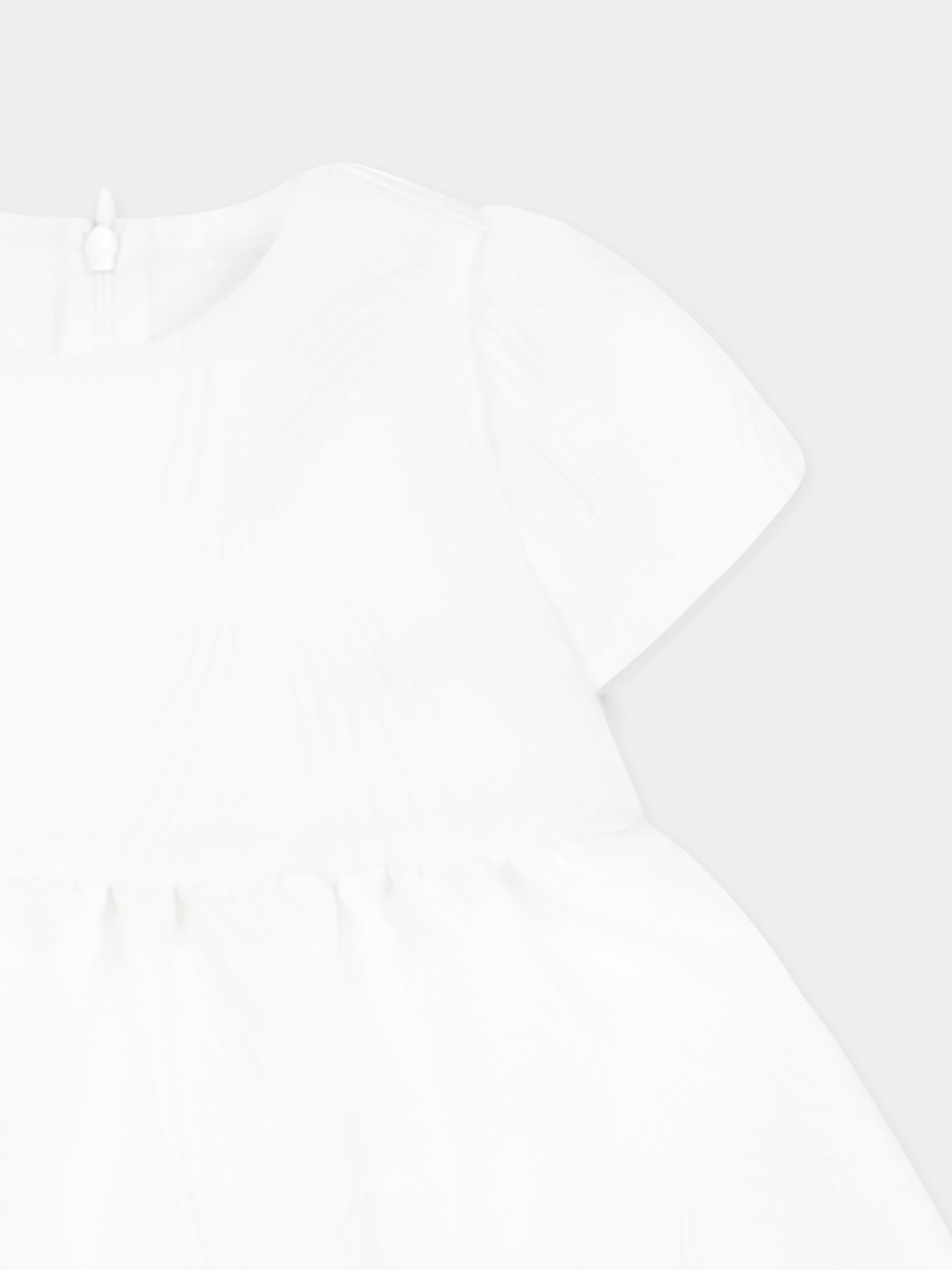 Vestito bianco per neonata con fiocchi all over,Simonetta,SW1041 U0207 101BC