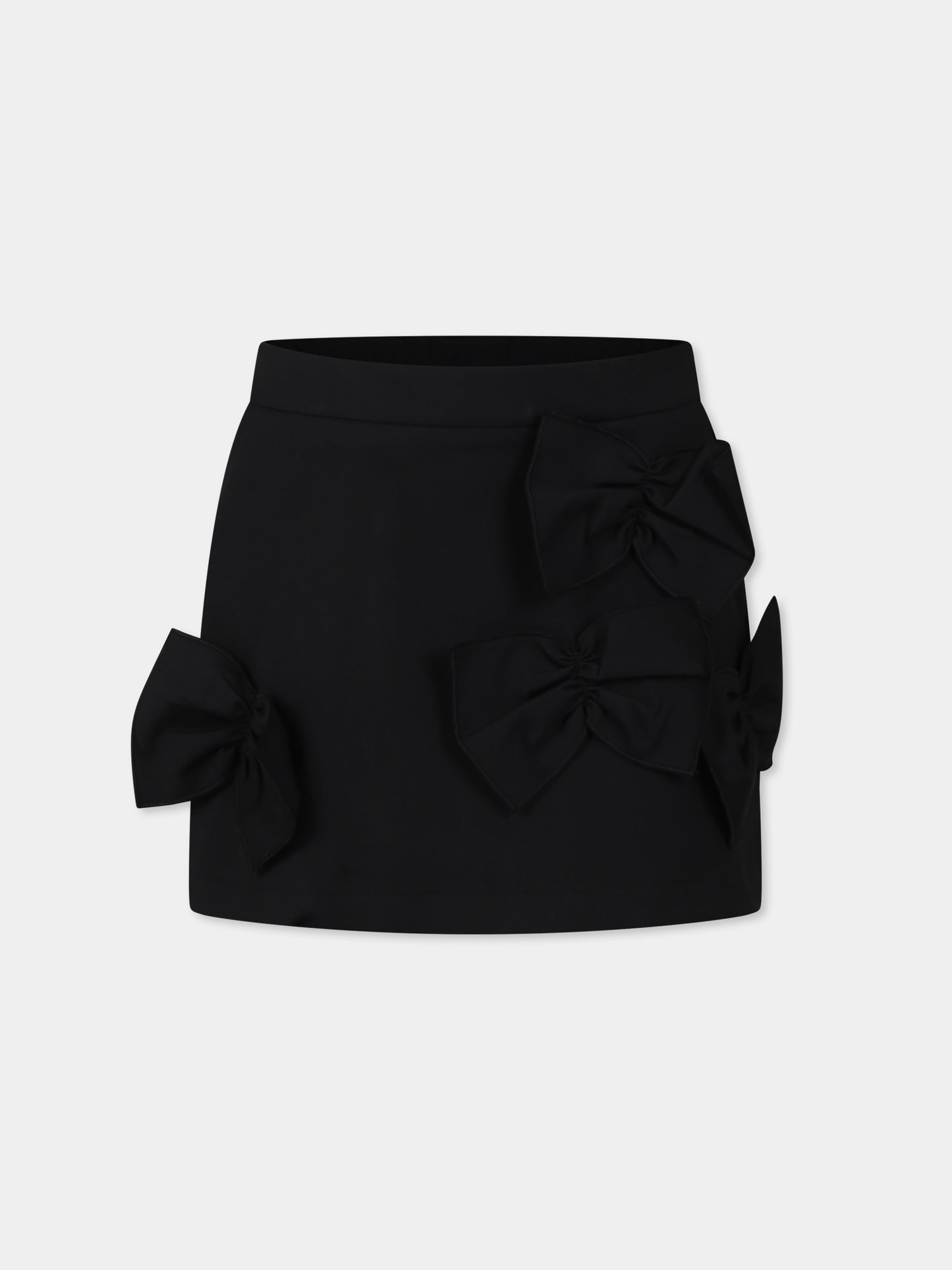Gonna nera per bambina con fiocchi,Simonetta,SW7A31 S0201 930