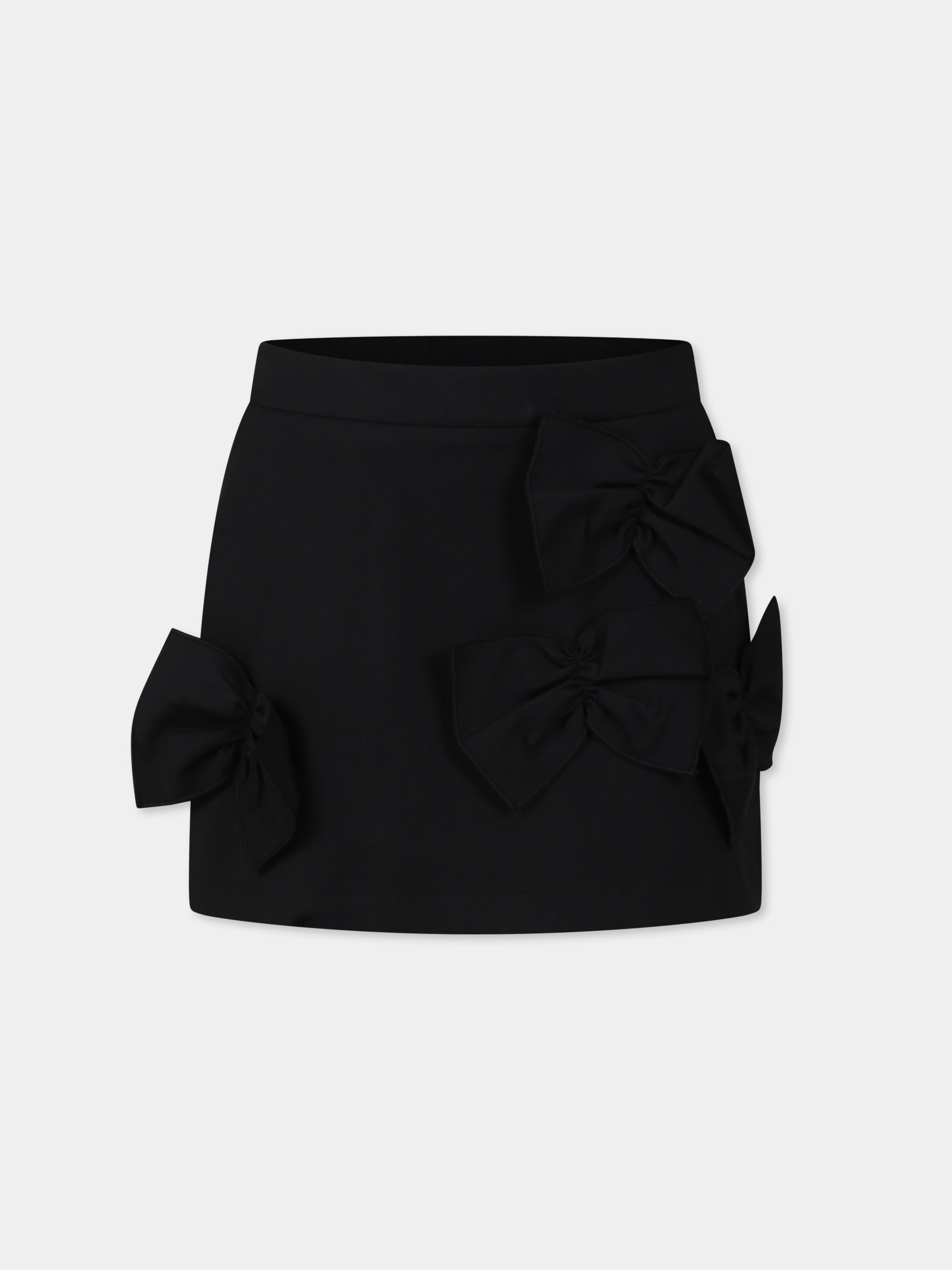 Gonna nera per bambina con fiocchi,Simonetta,SW7A31 S0201 930
