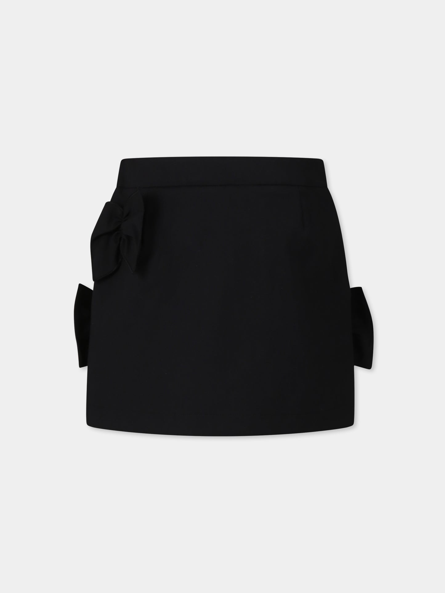 Gonna nera per bambina con fiocchi,Simonetta,SW7A31 S0201 930