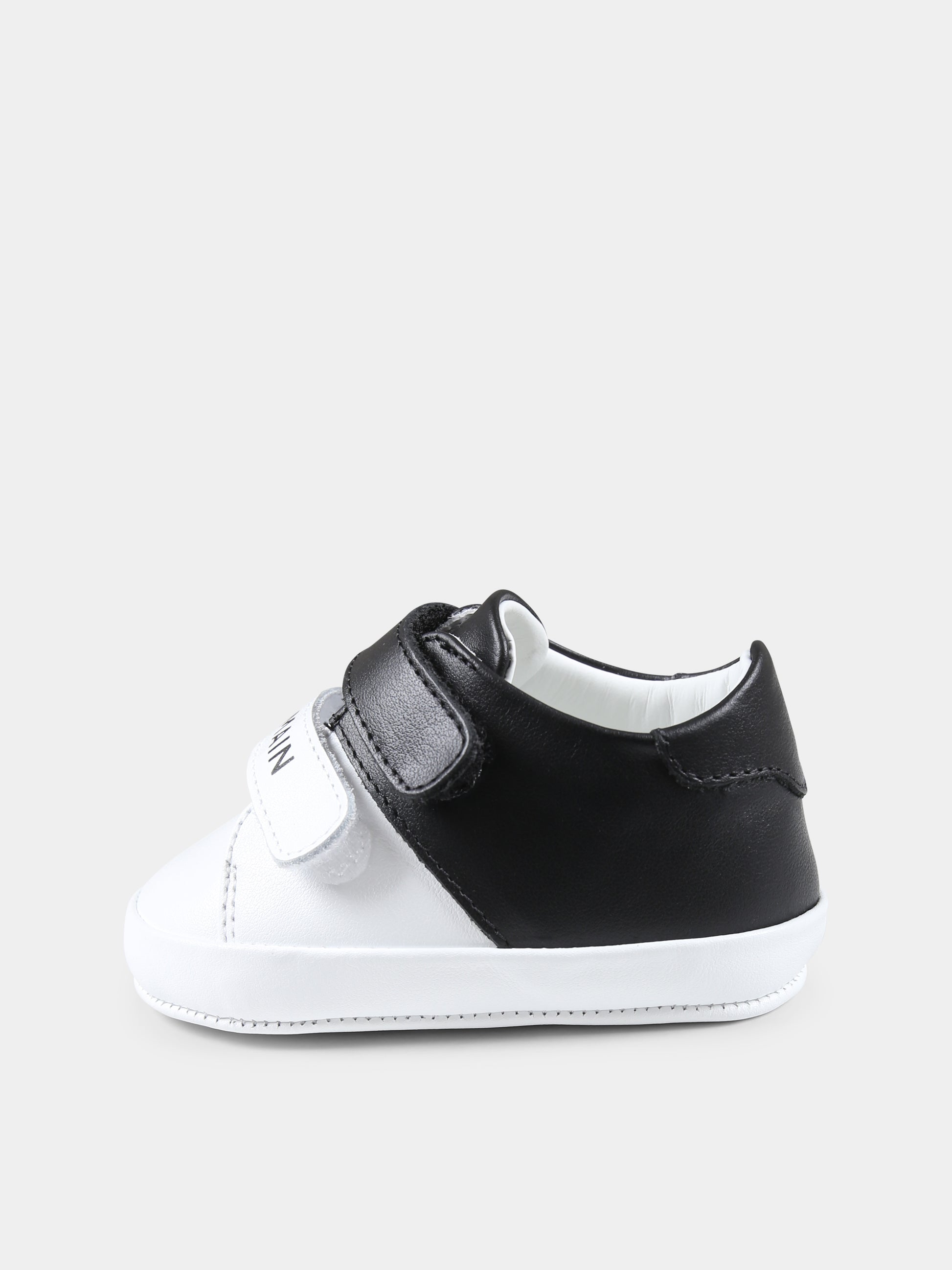 Sneakers basse per neonati con logo nero,Balmain Kids,BW0546 Y0051 1 100NE