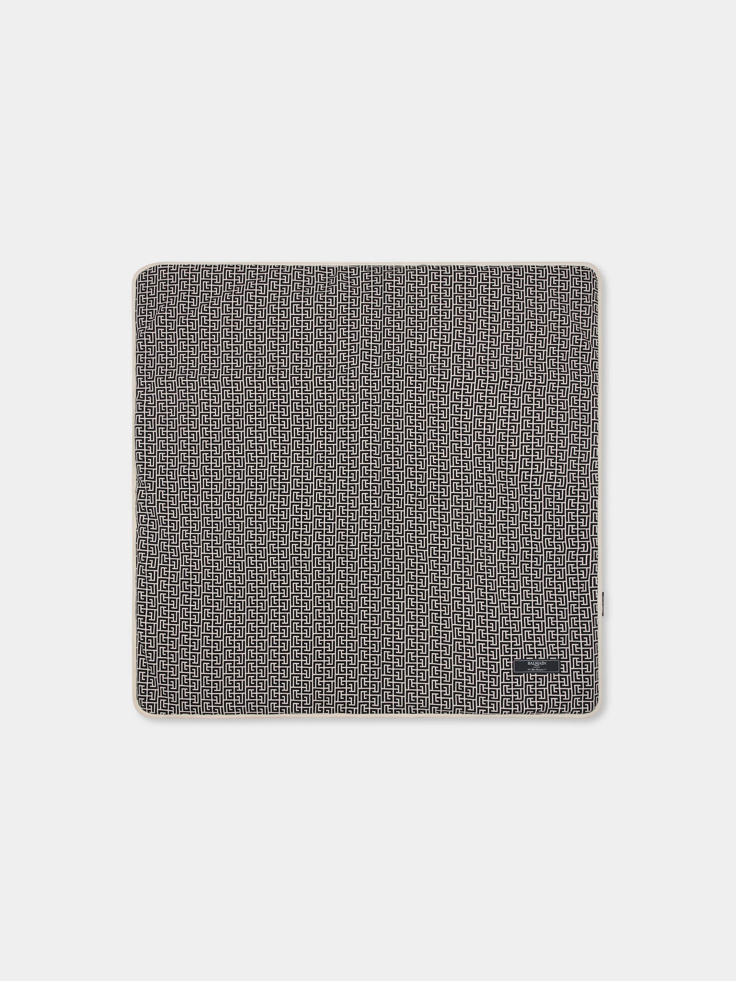 Coperta beige per neonati con iconico labirinto,Balmain Kids,BW0600 Z2411 106NE
