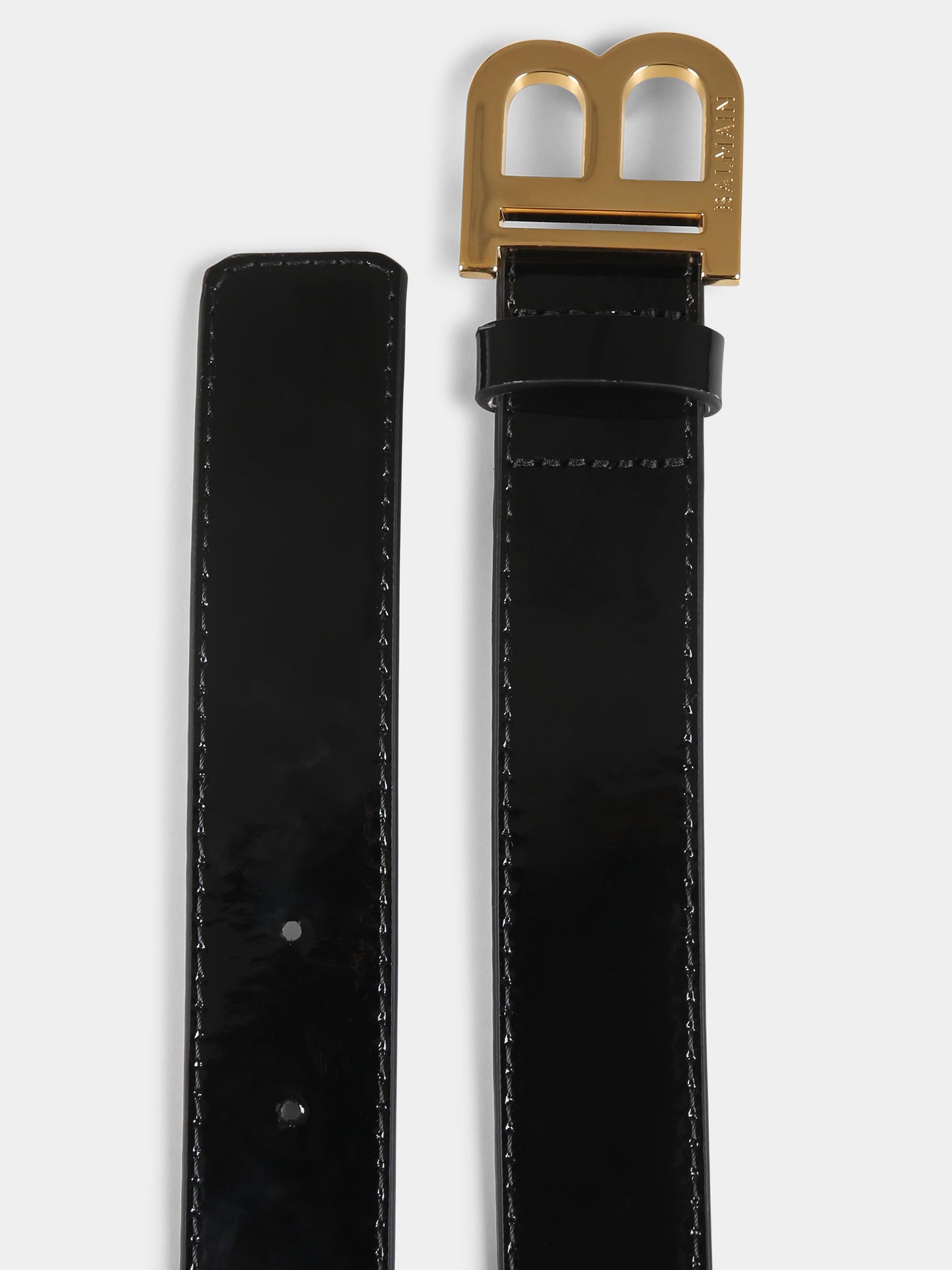 Ceinture noire pour fille avec logo