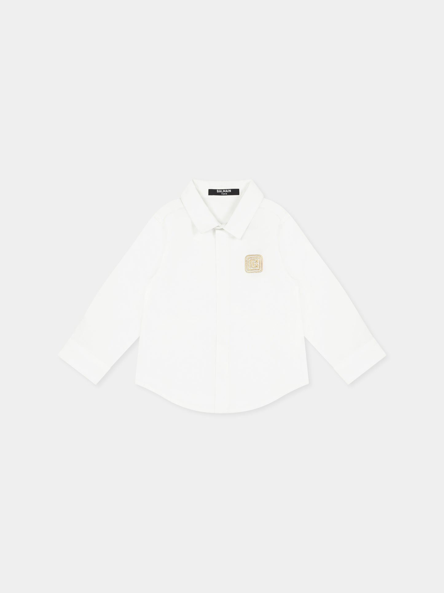 Camicia bianca per neonato con labirinto,Balmain Kids,BW5500 P0479 100OR