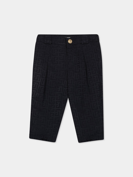 Pantalon bleu pour bébé garçon avec labyrinthe