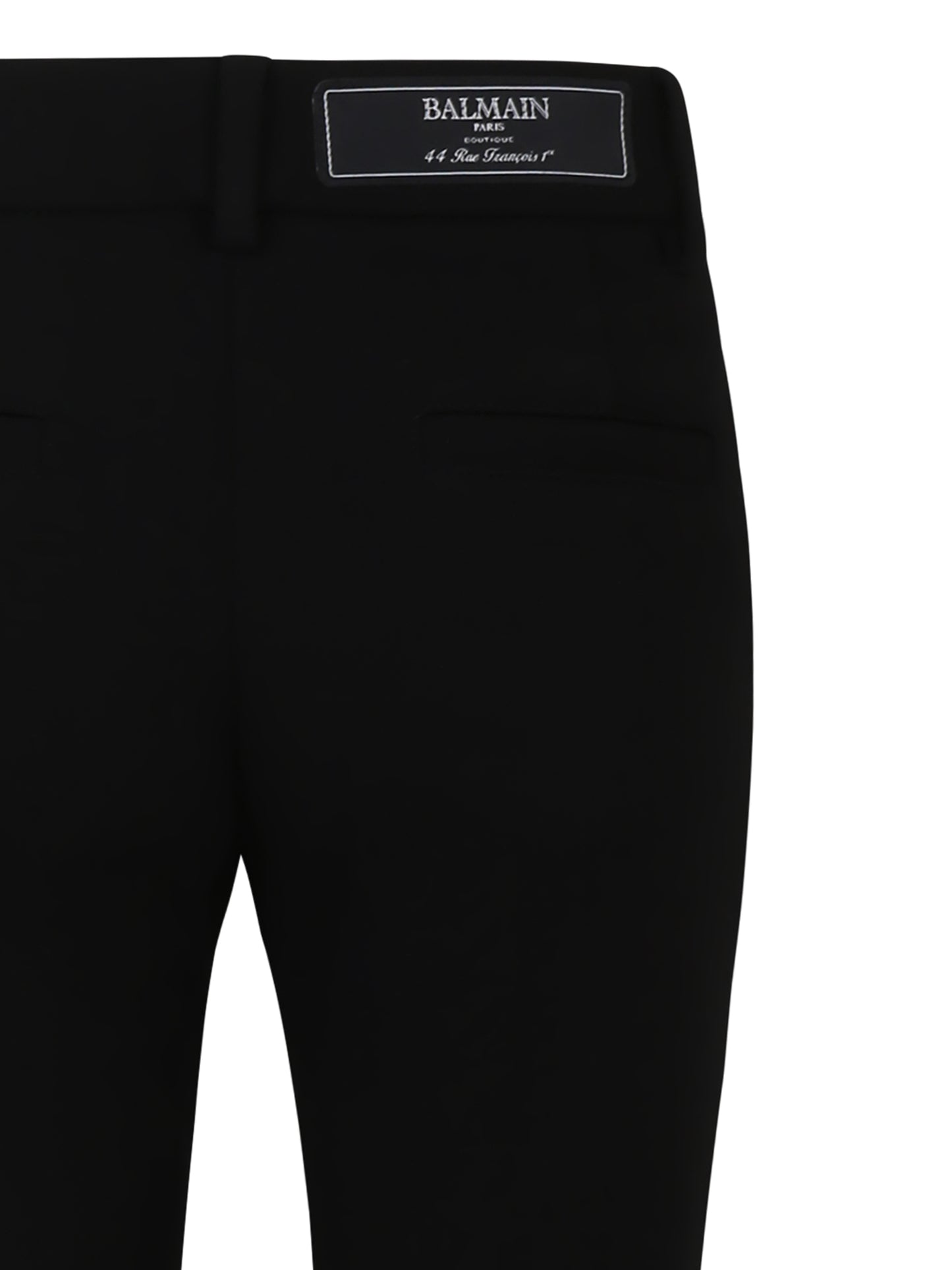 Pantaloni neri per bambina con logo,Balmain Kids,BW6A80 J0371 930OR