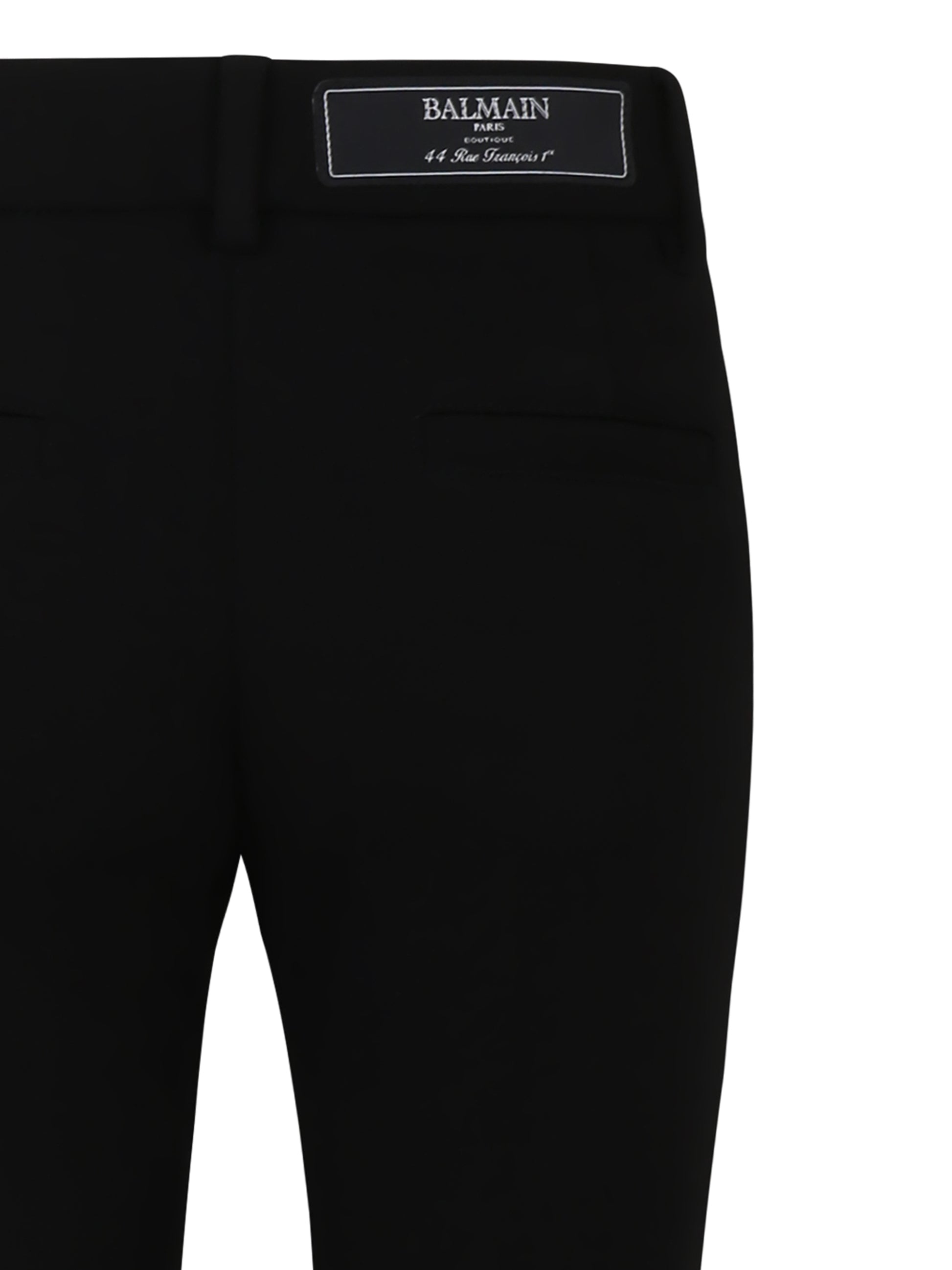 Pantaloni neri per bambina con logo,Balmain Kids,BW6A80 J0371 930OR