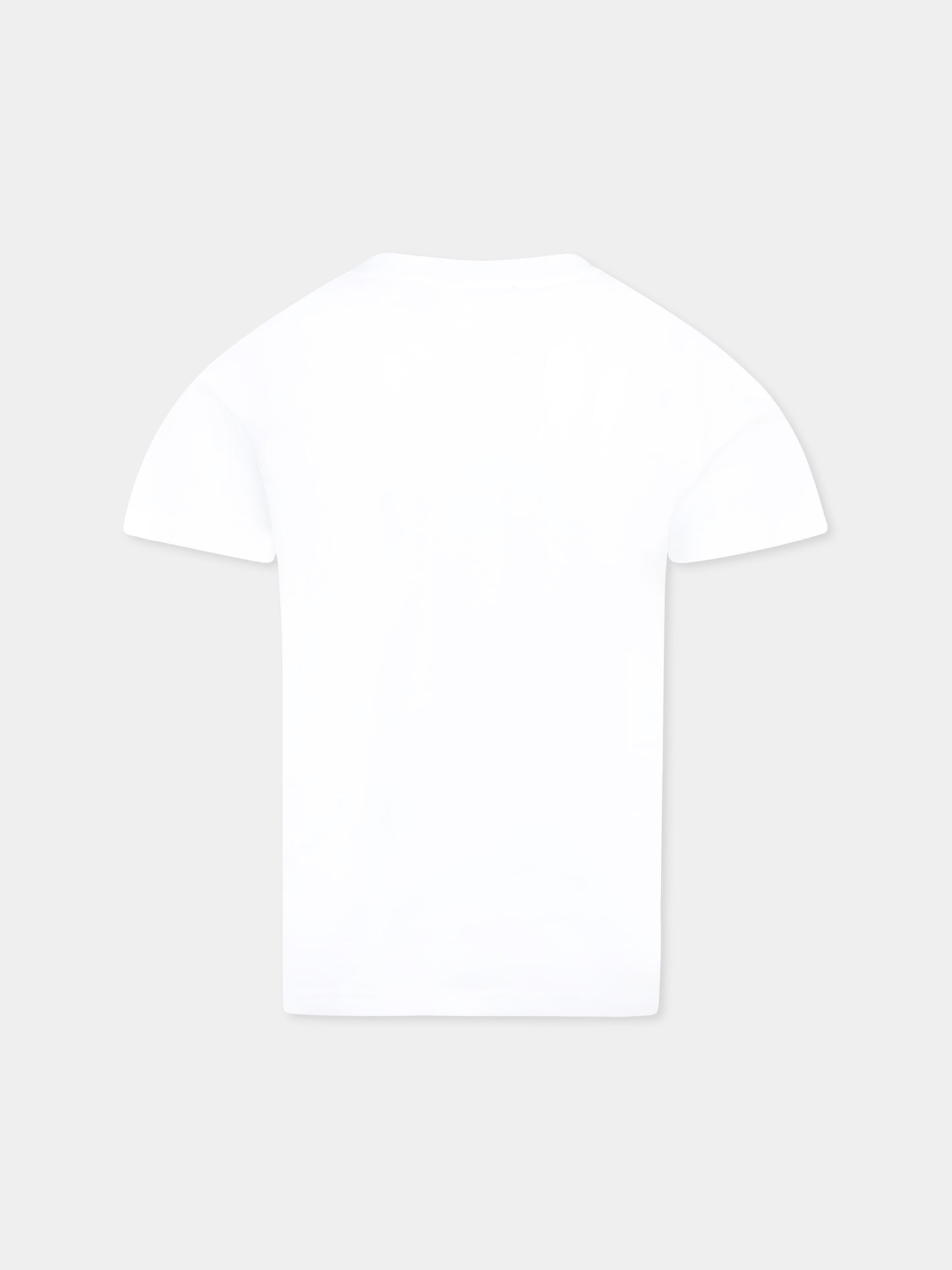 T-shirt blanc pour enfants avec logo