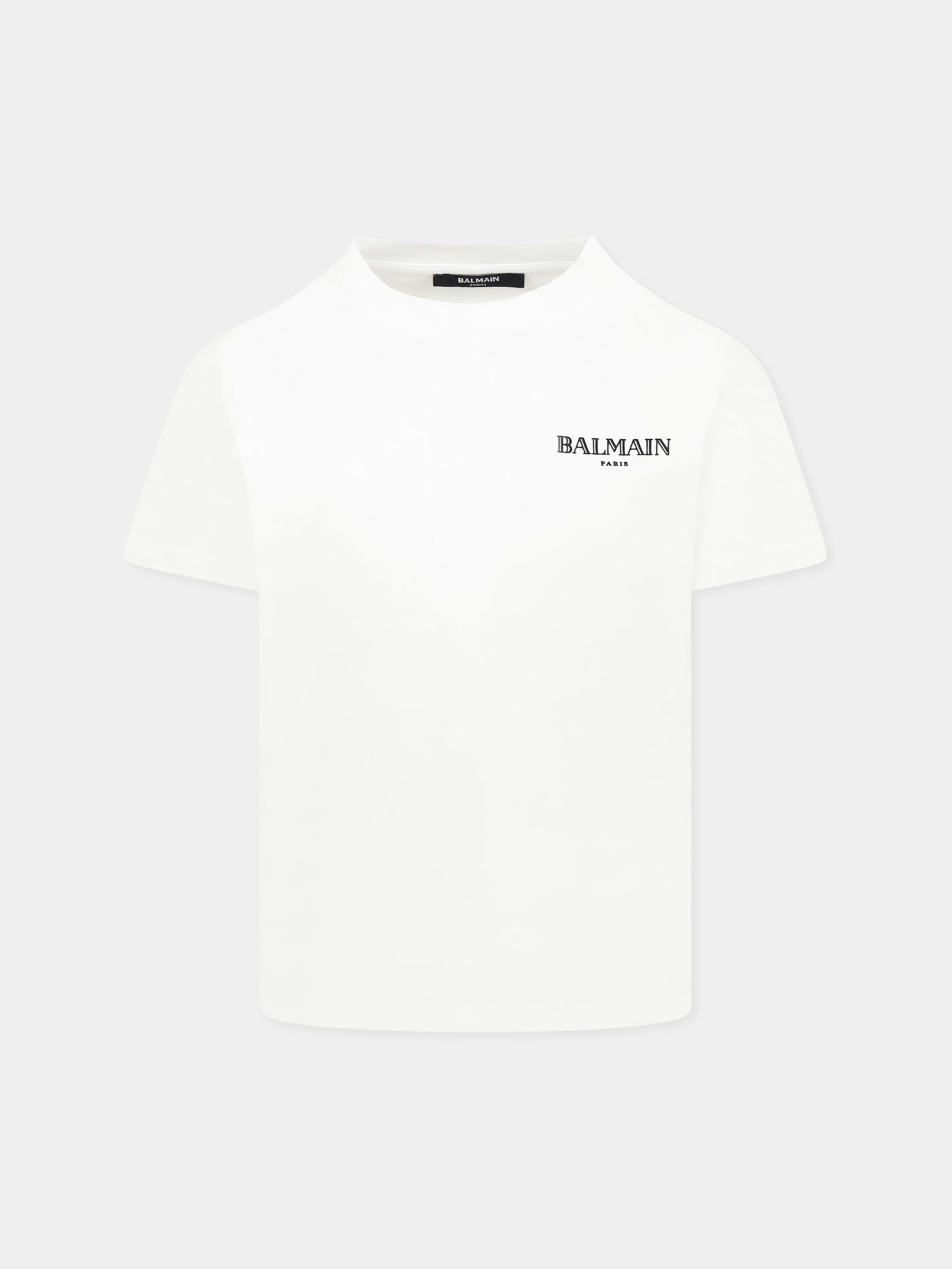 T-shirt blanc pour enfants avec logo