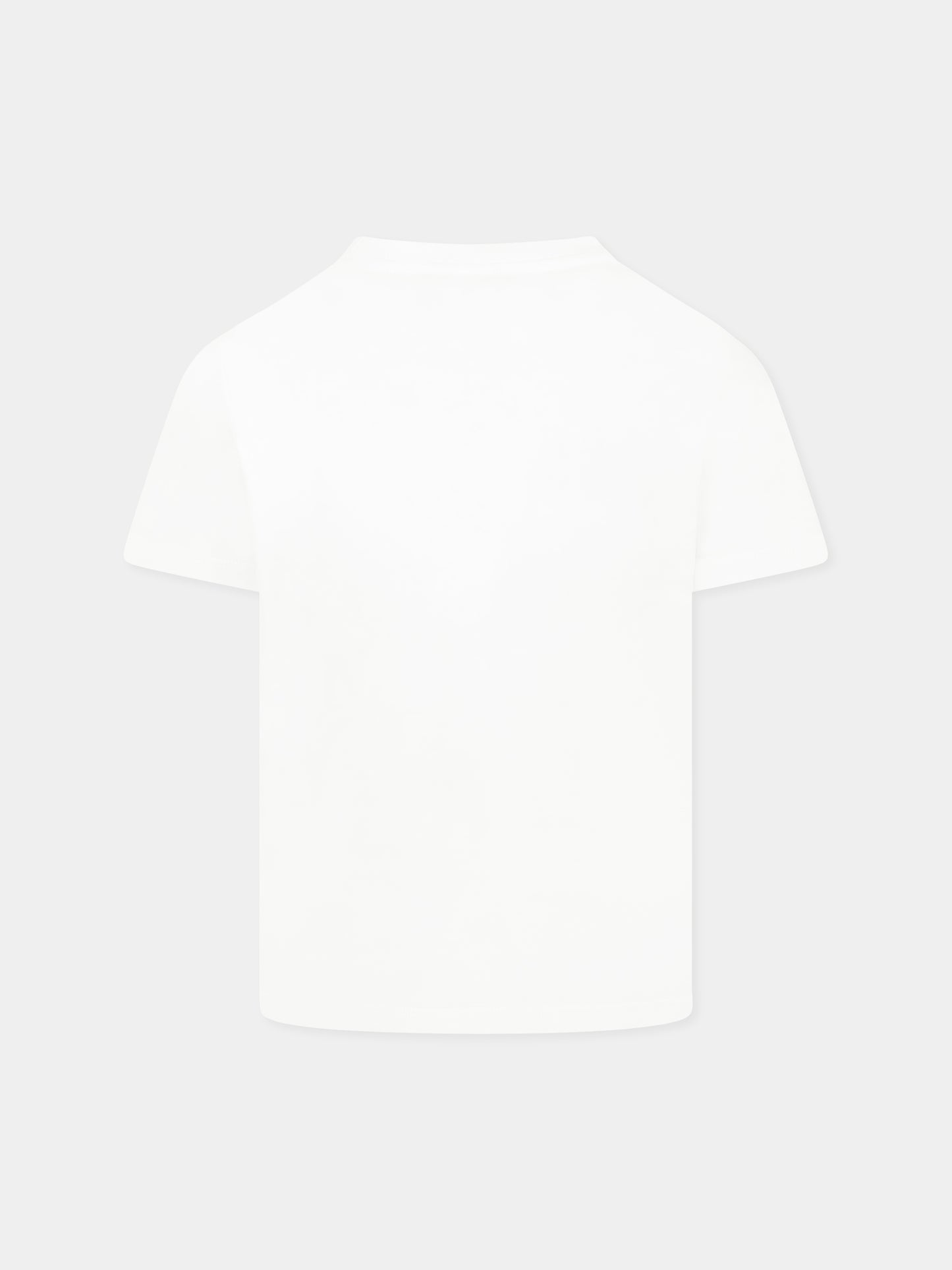 T-shirt blanc pour enfants avec logo
