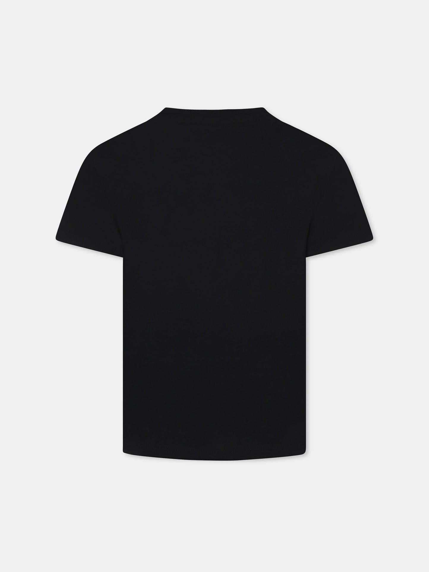 T-shirt noir pour enfants avec logo