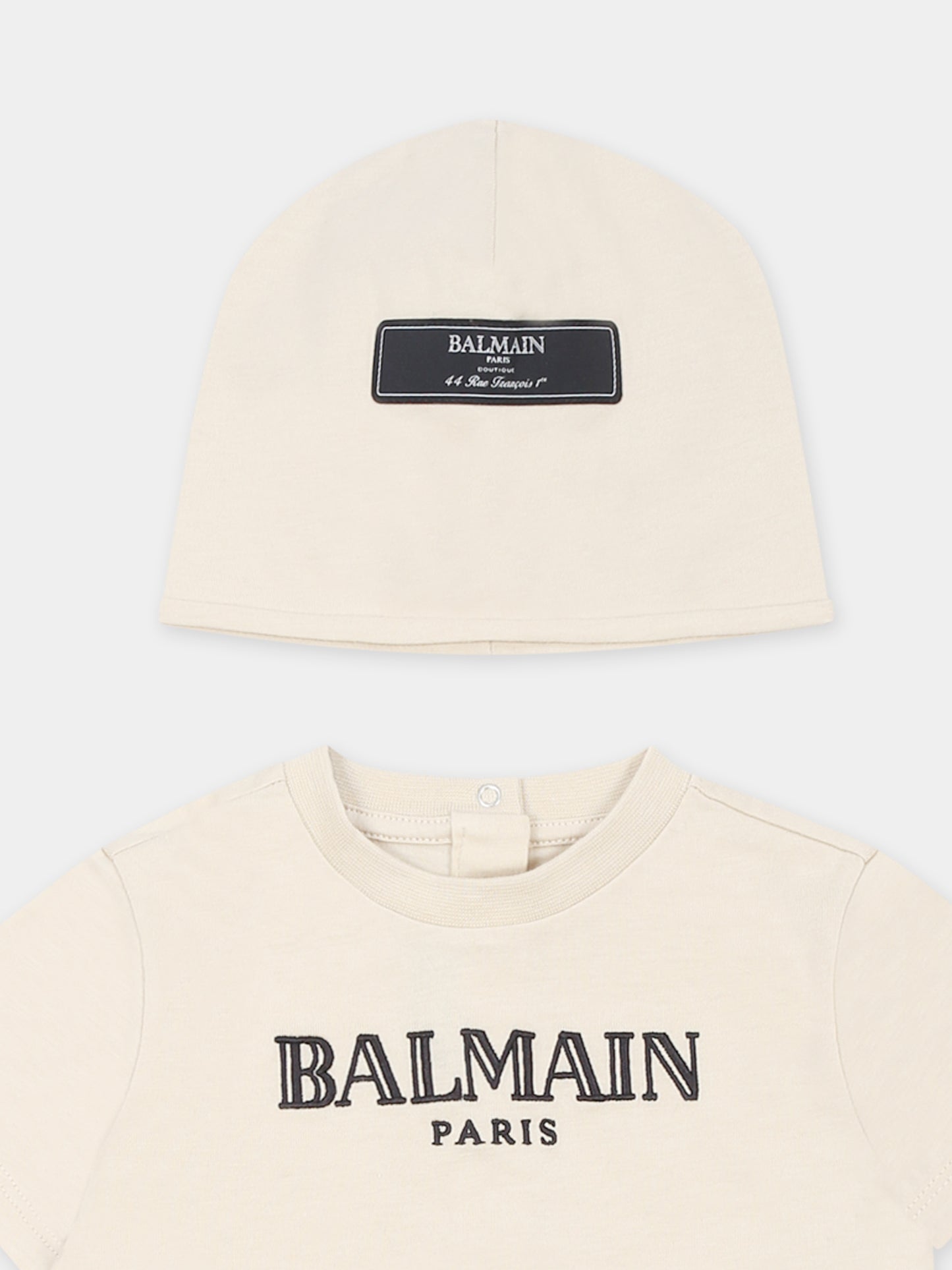 Ensemble barboteuse beige pourbébé enfants avec labyrinthe