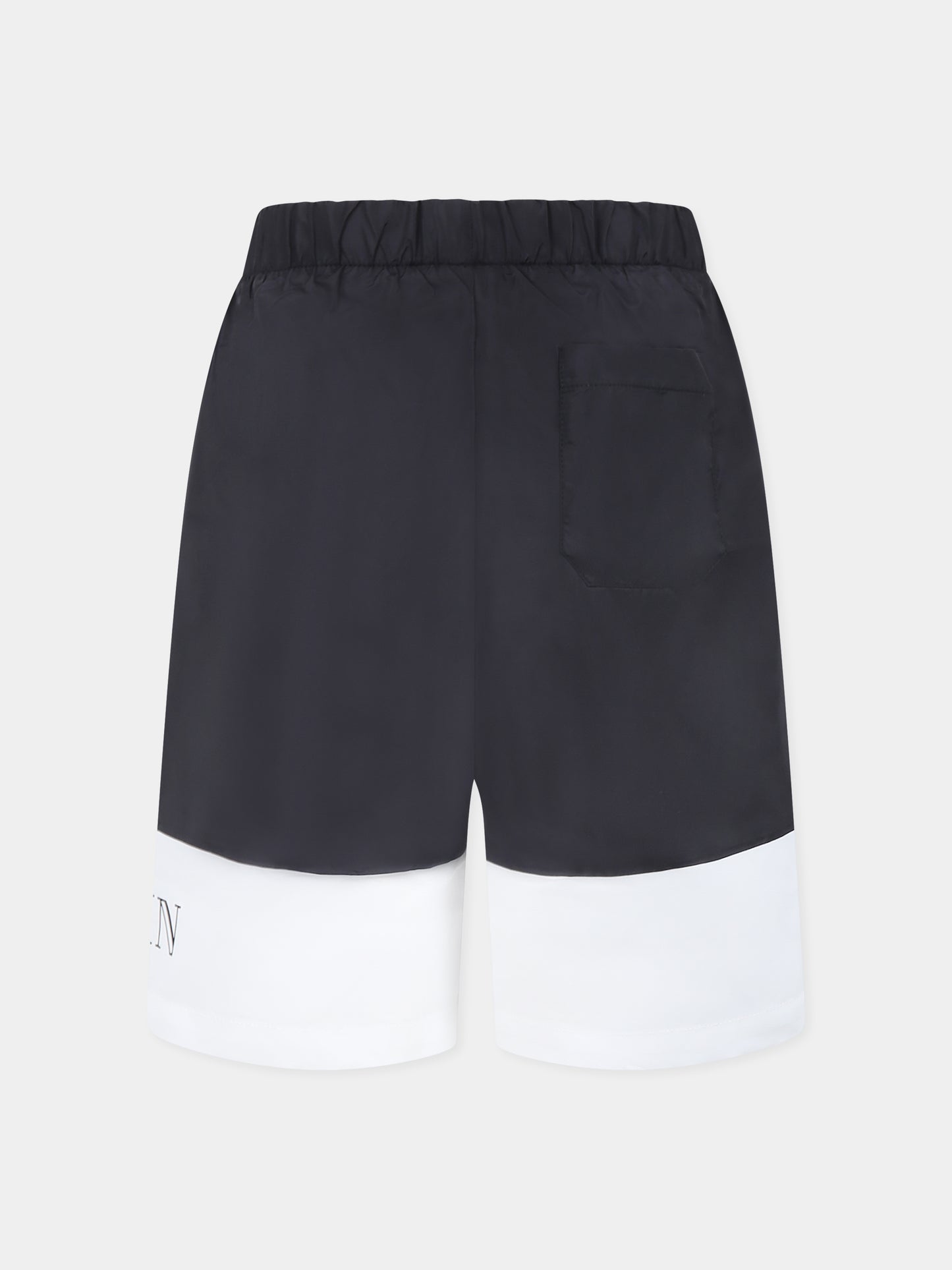 Short de bain noir pour garçon avec logo