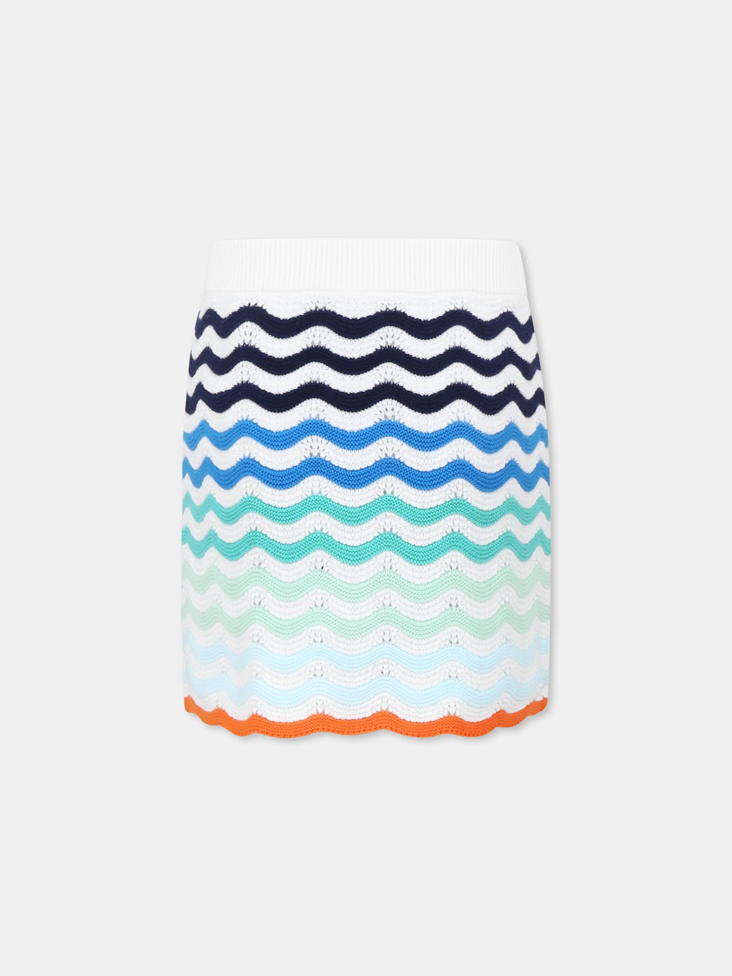 Gonna multicolor per bambina con logo,Casablanca,KS25 KW 976 01 EX