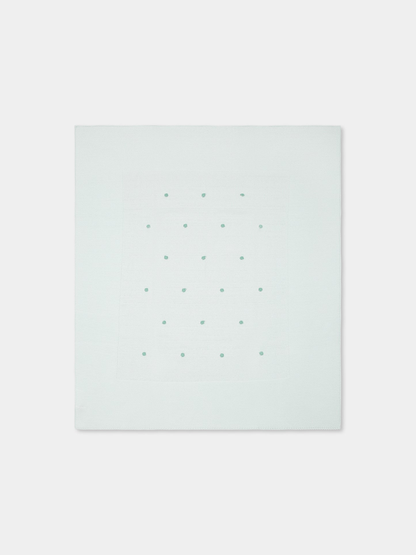 Couverture verte pour bébé enfants avec pois