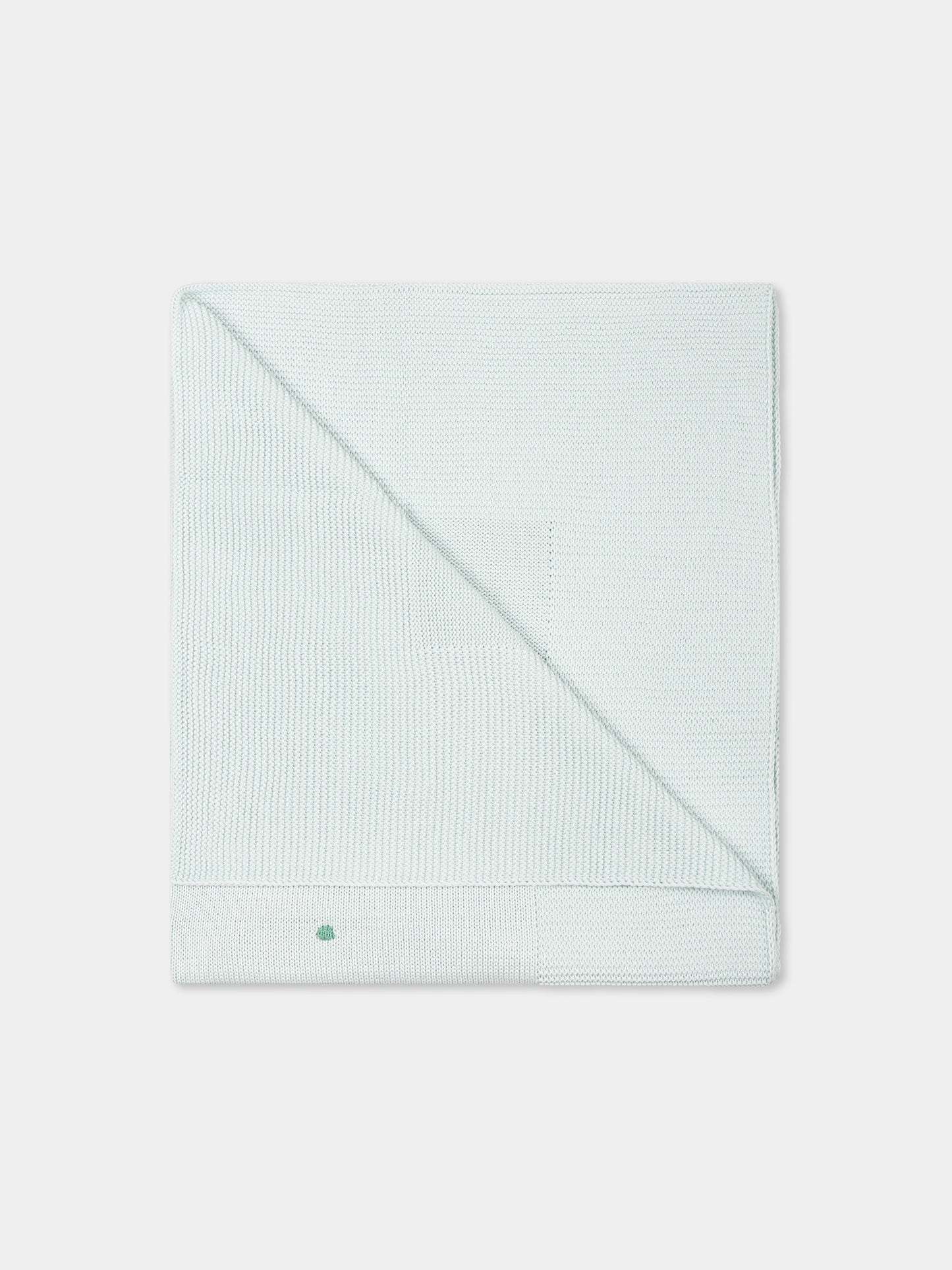 Couverture verte pour bébé enfants avec pois