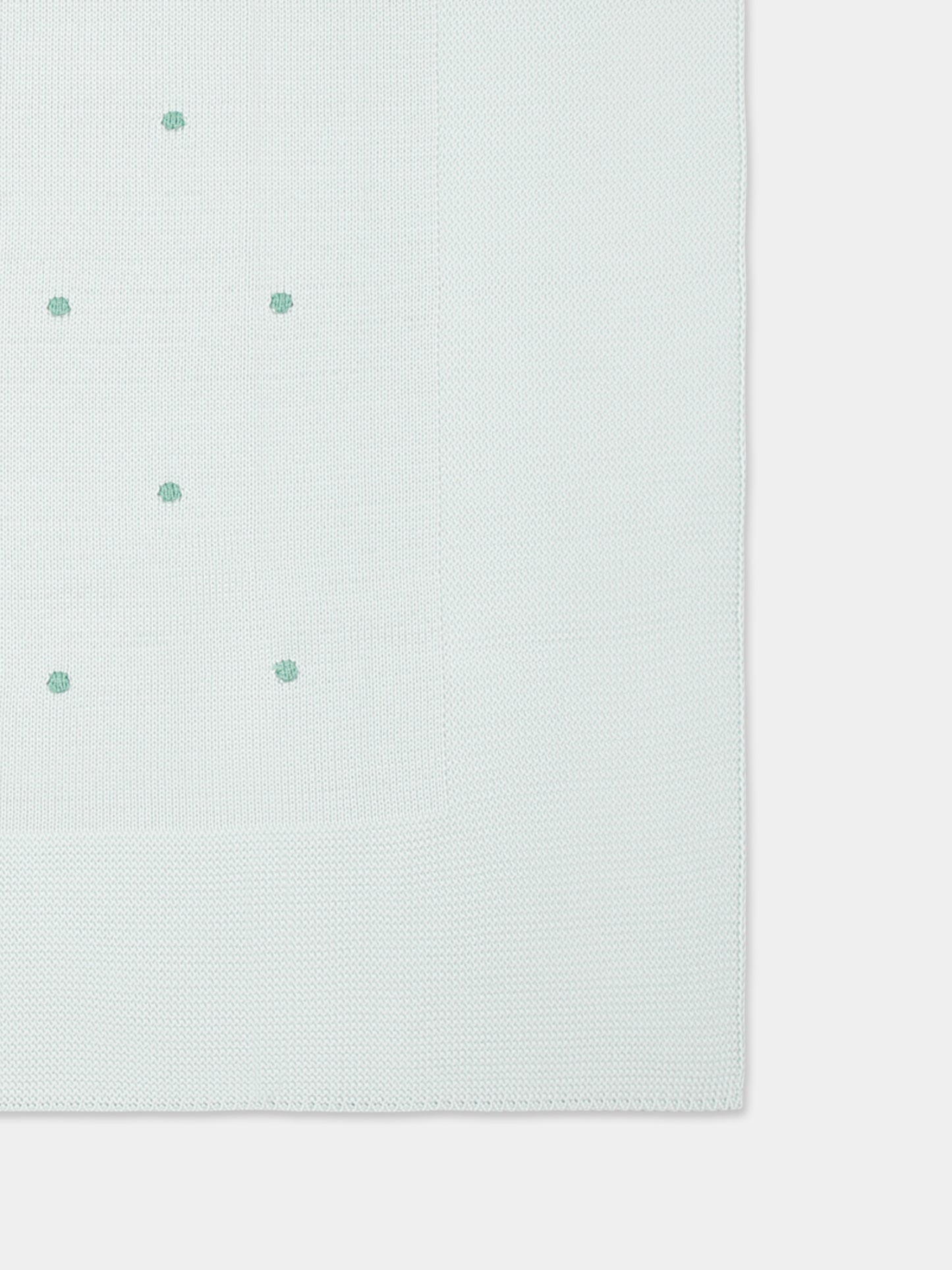 Couverture verte pour bébé enfants avec pois