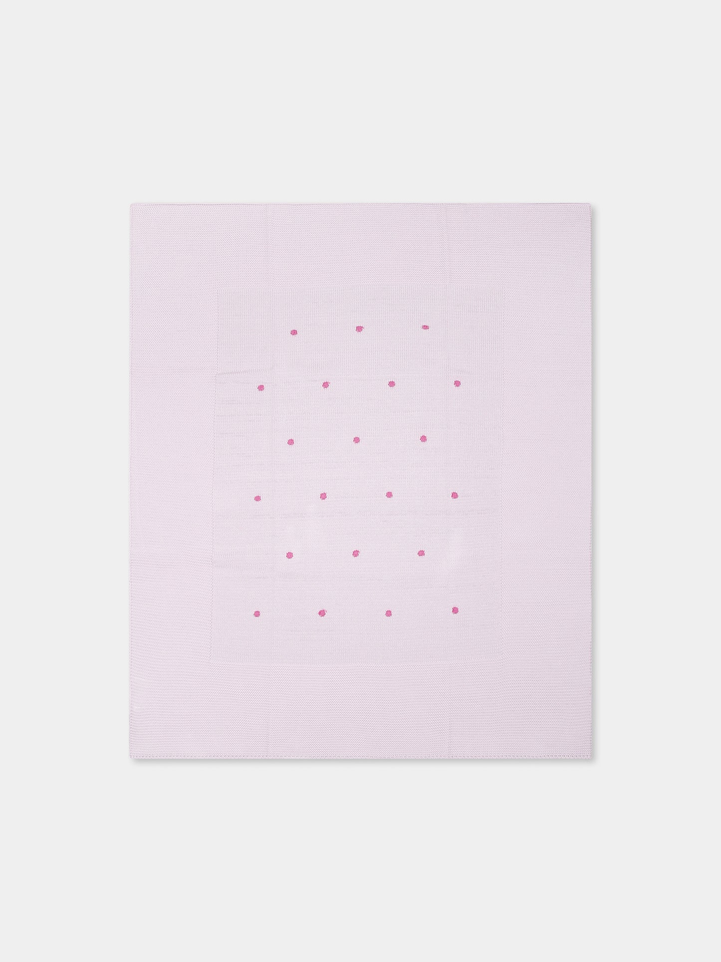 Couverture verte pour bébé enfants avec pois