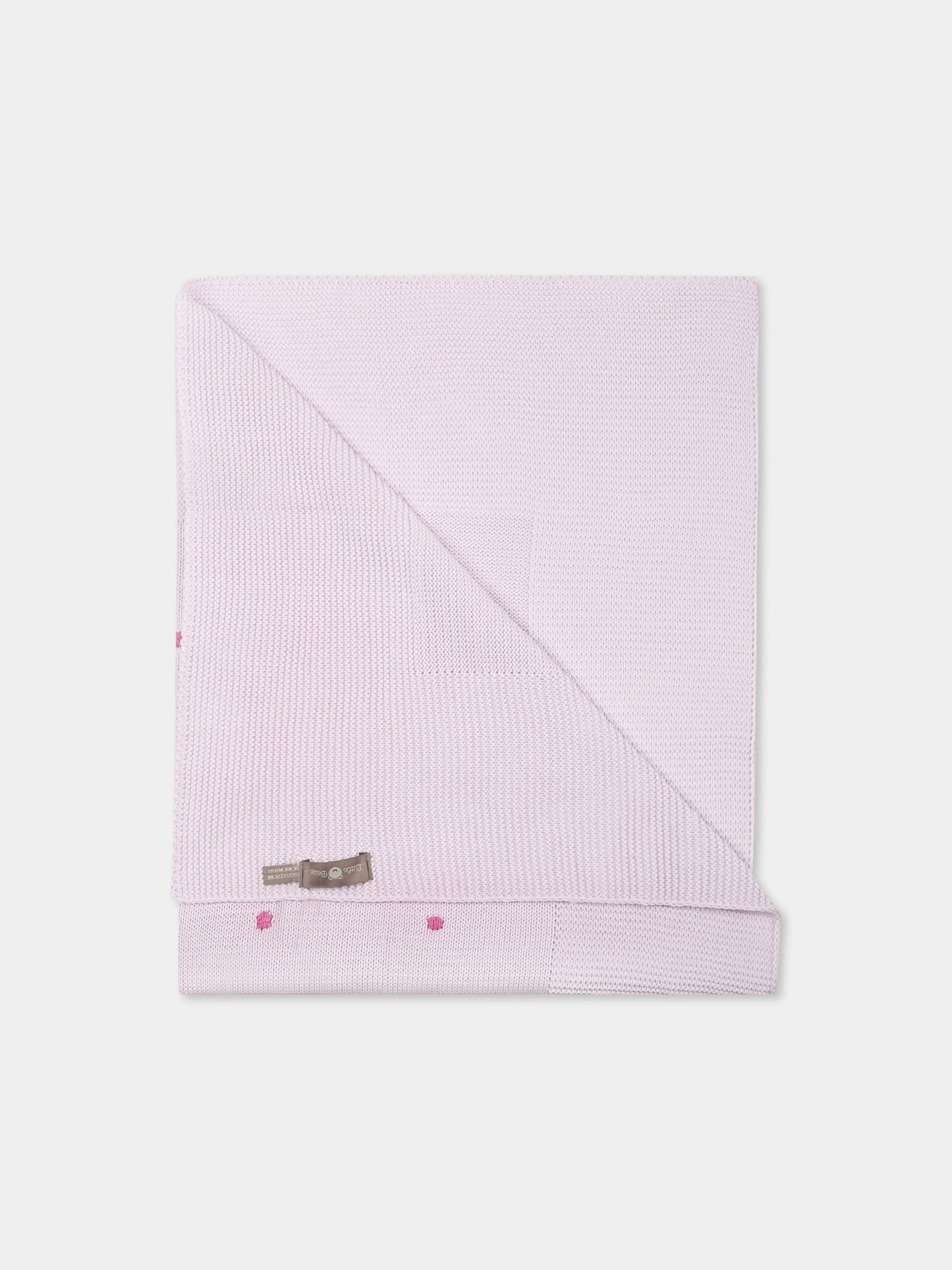 Couverture verte pour bébé enfants avec pois