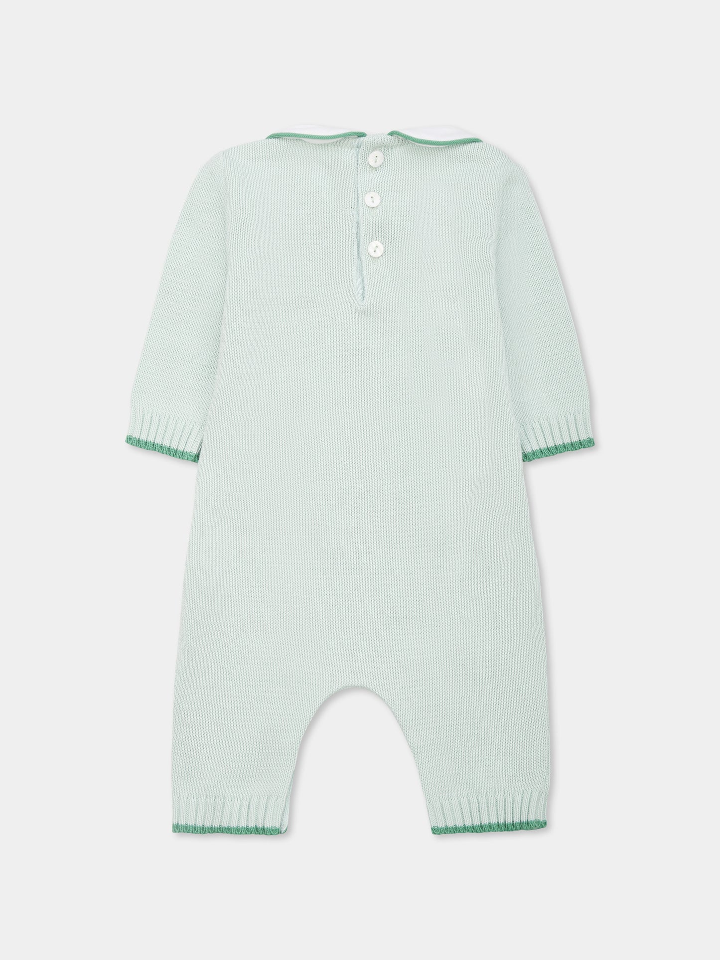 Combinaison verte pour bébé enfants avec pois