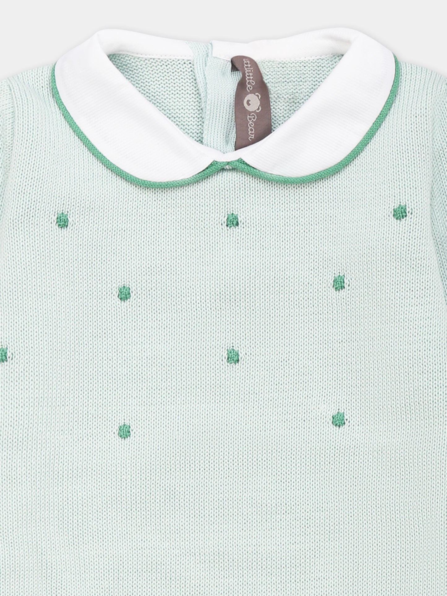 Combinaison verte pour bébé enfants avec pois