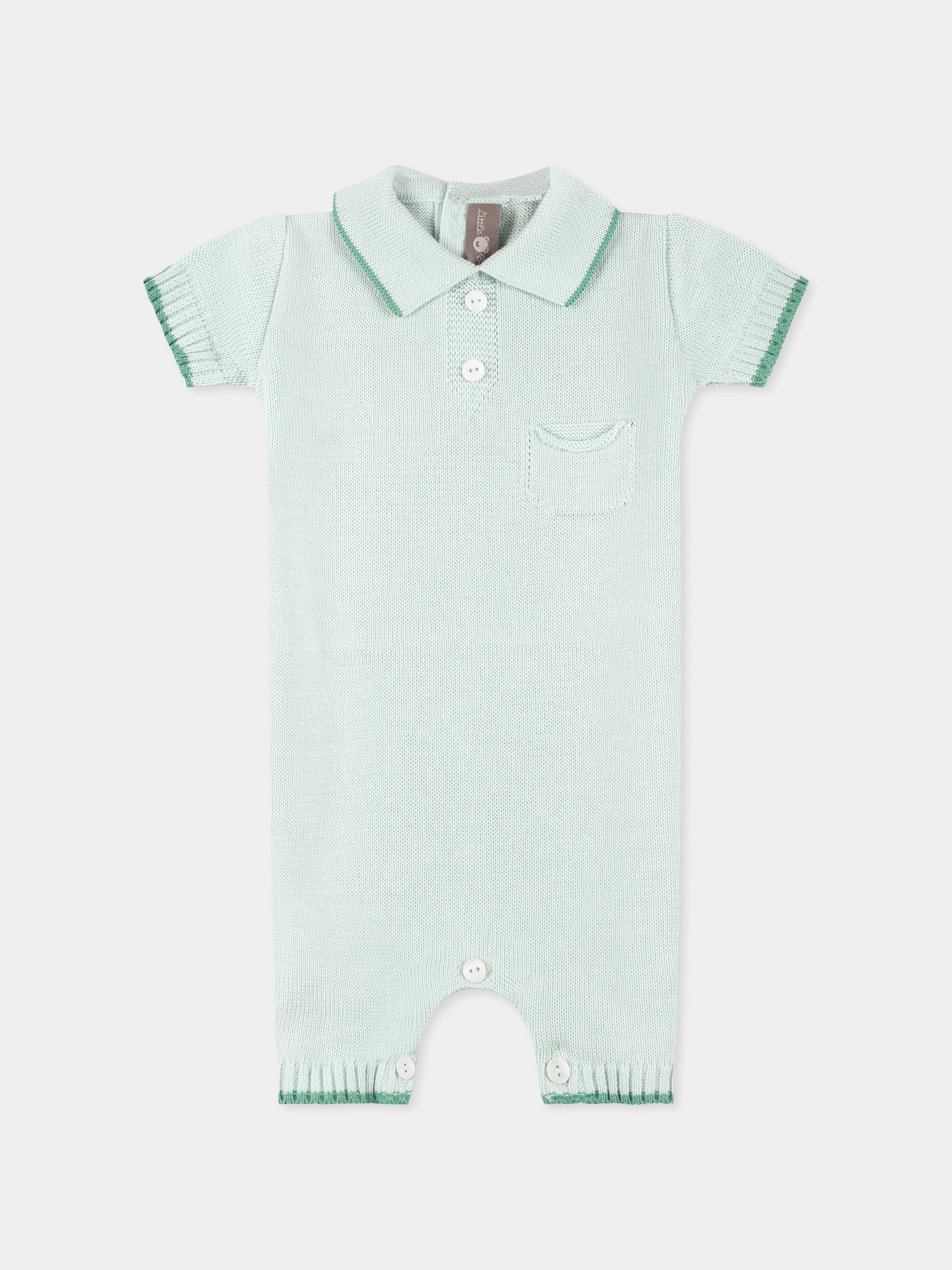 Pagliaccetto verde per neonati,Little Bear,1123 MENTA/VERDE