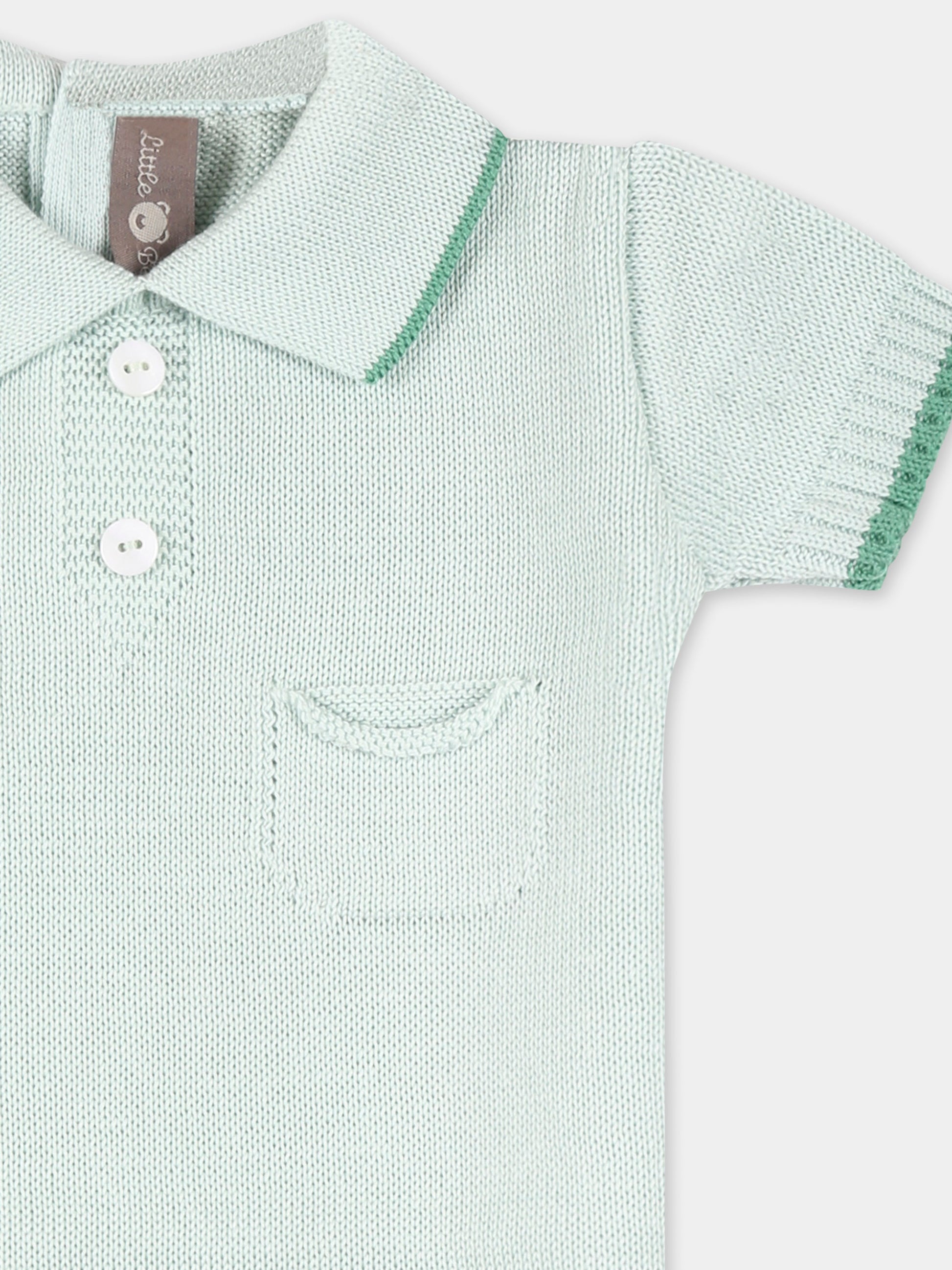 Pagliaccetto verde per neonati,Little Bear,1123 MENTA/VERDE
