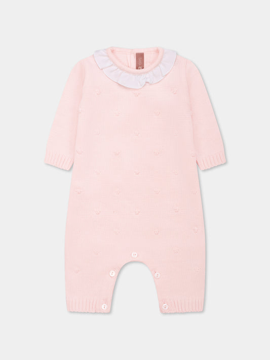 Combinaison rose pour bébé fille