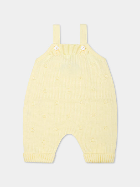 Salopette jaune pour bébé garçon avec pois