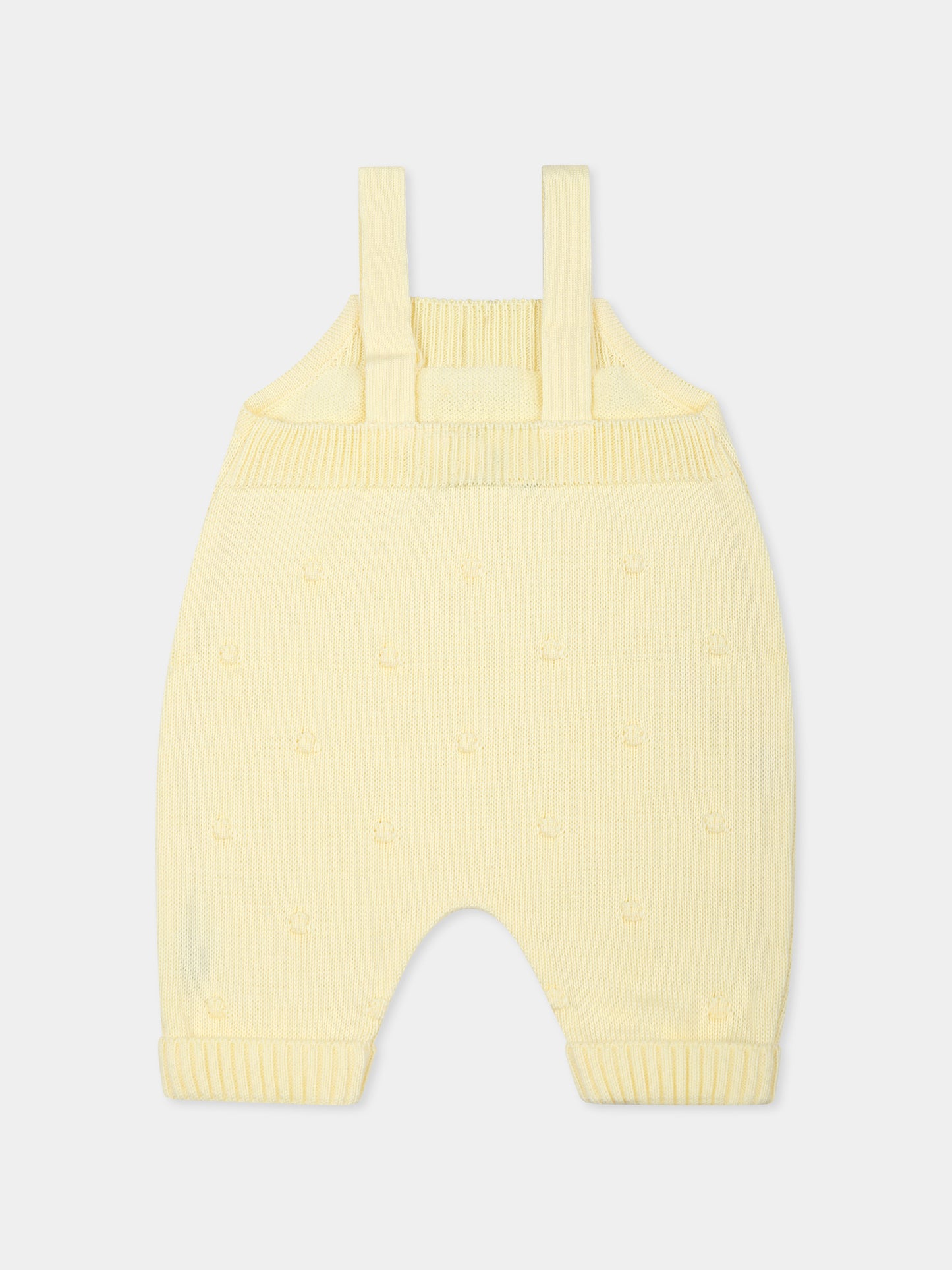 Salopette jaune pour bébé garçon avec pois