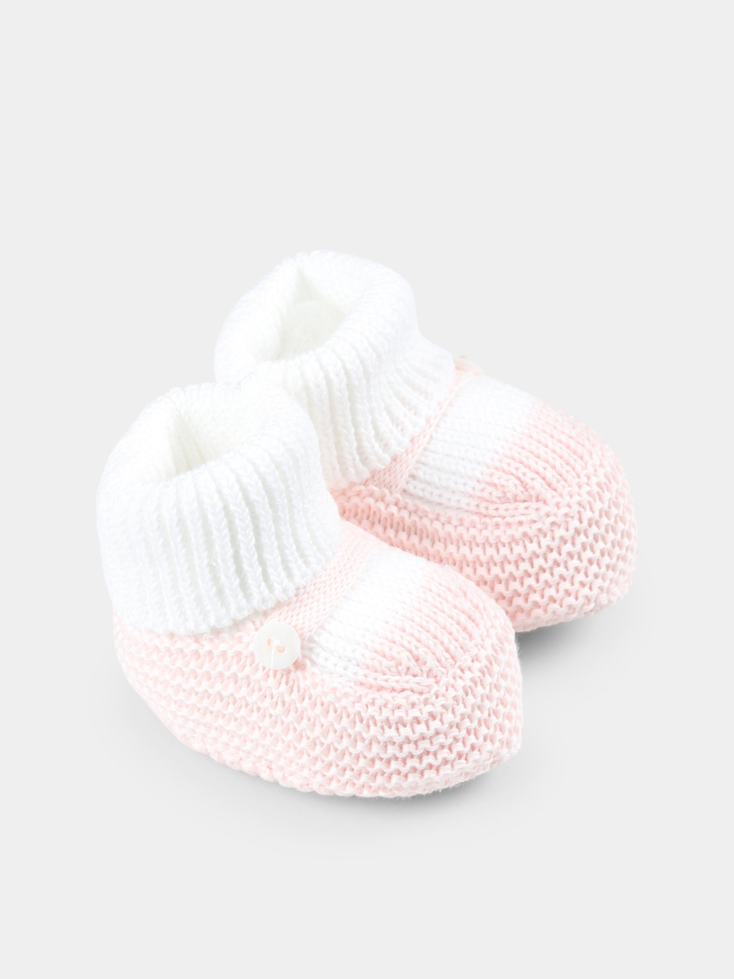 Babbucce rosa per neonata,Little Bear,1137 BIANCO/CIPRIA