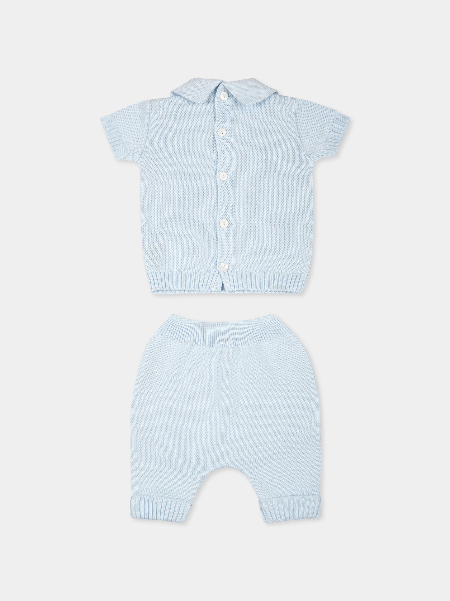 Ensemble de naissance  bleu clair pour bébé garçon