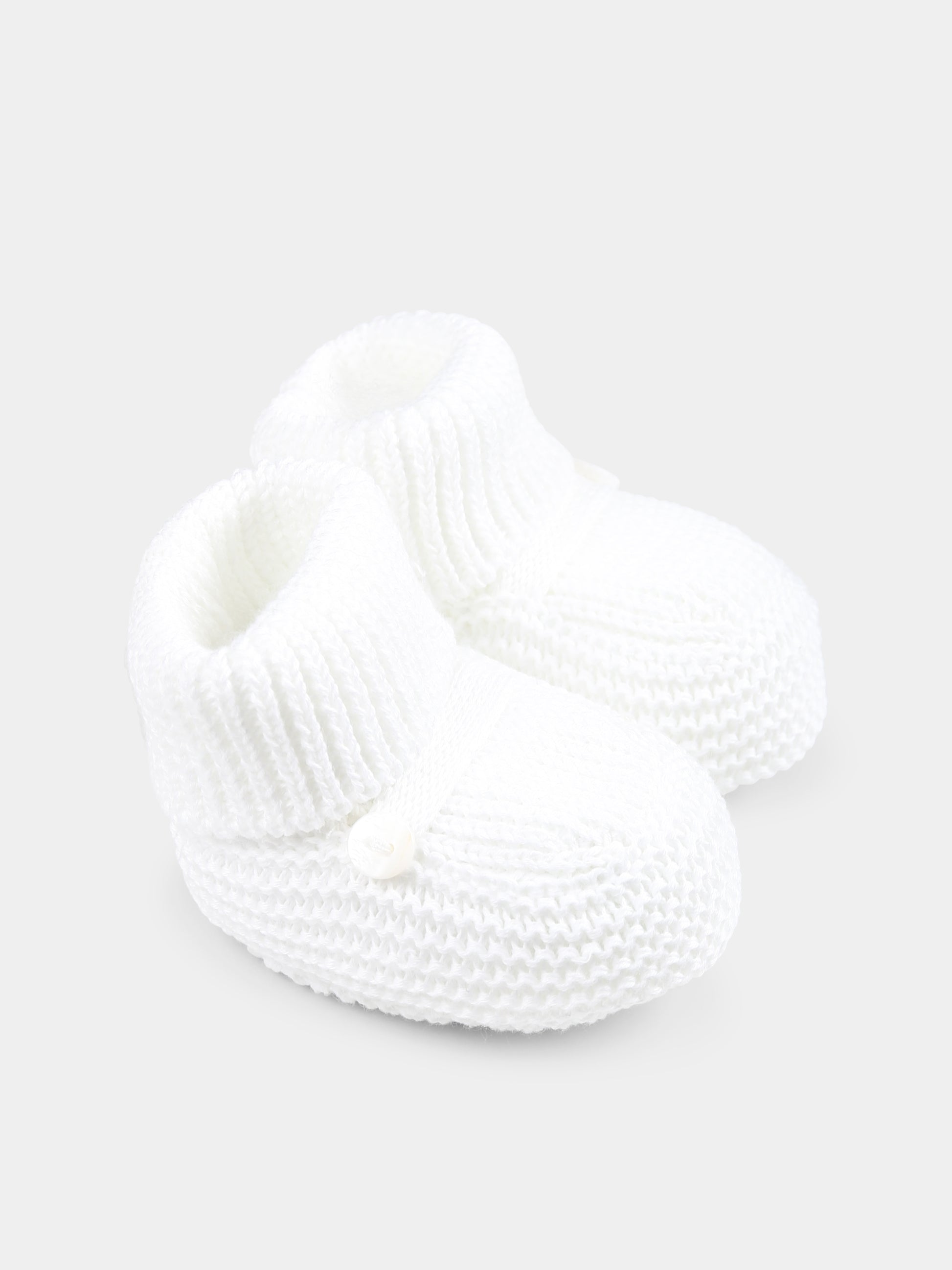 Babbucce bianche per neonati,Little Bear,1137 BIANCO