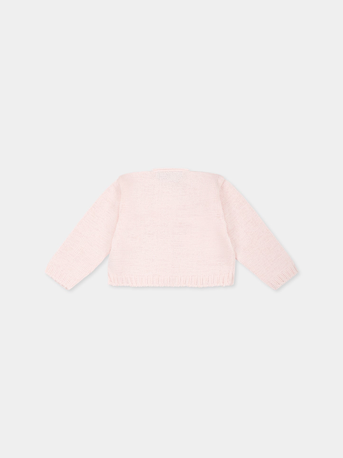 Cardigan rose pour bébé fille