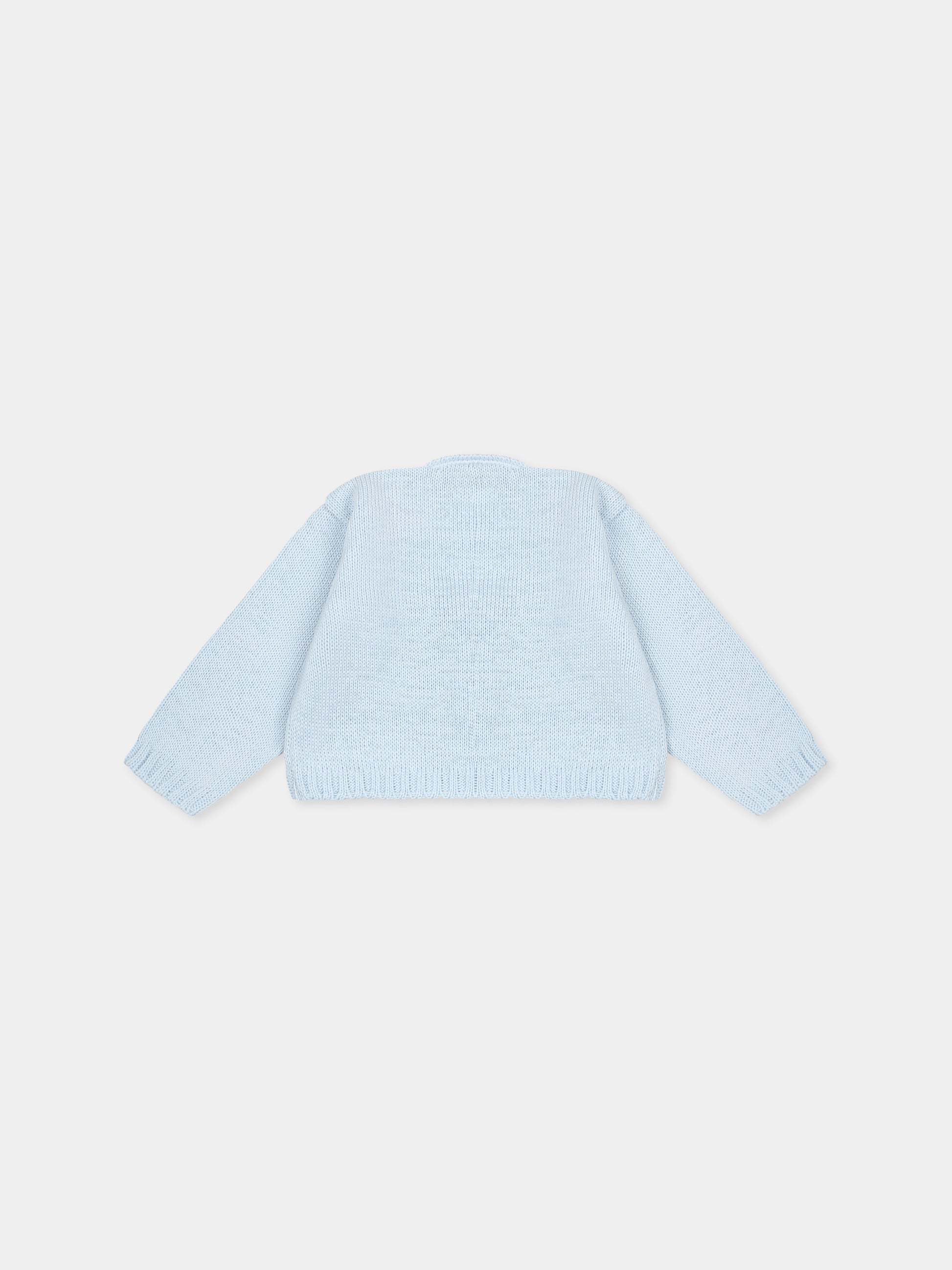 Cardigan celeste per neonato,Little Bear,1001 CIELO