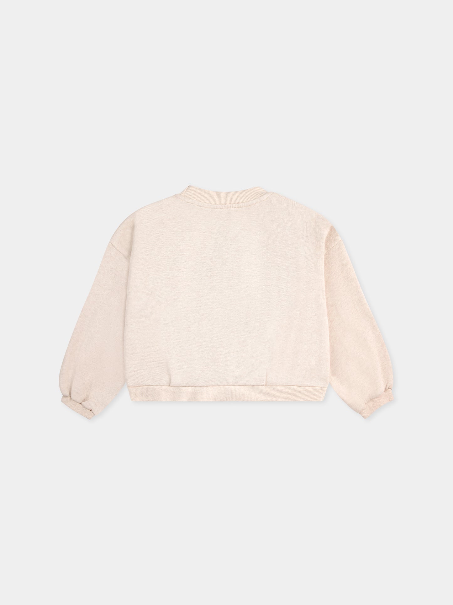 Felpa avorio per bambina con girasole,Bobo Choses,B125AC041