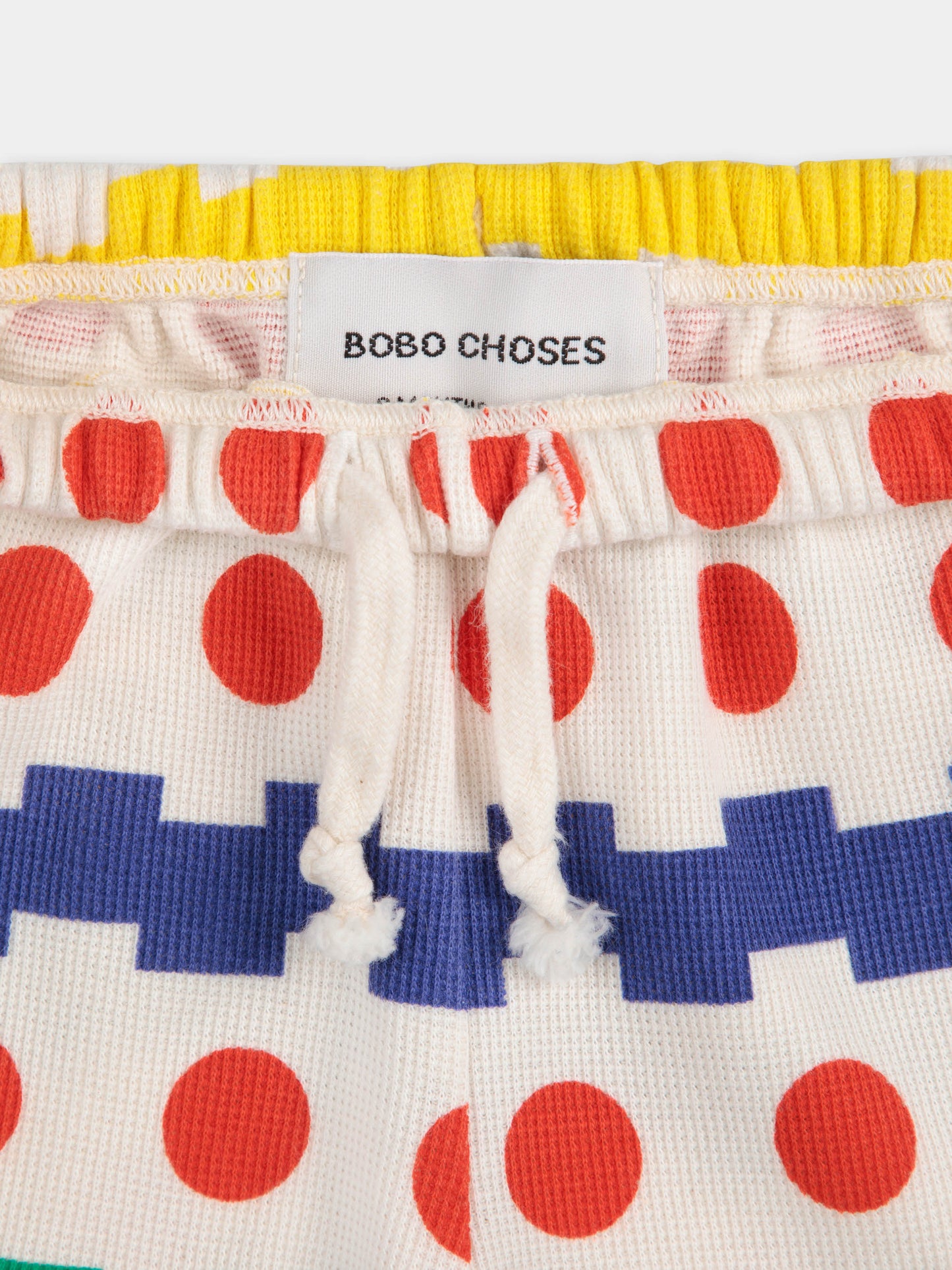 Pantalon blanc pour bébé enfants avec imprimé géométrique