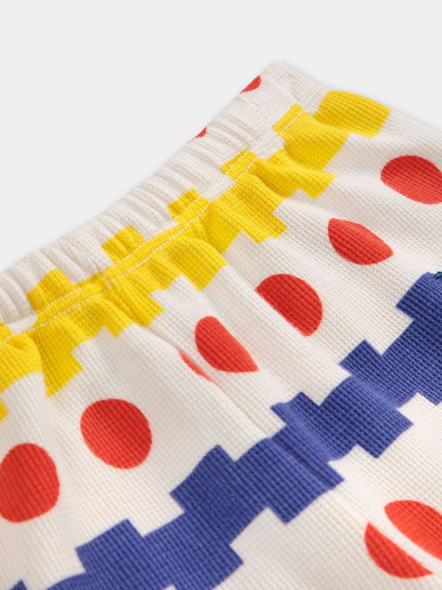 Pantalon blanc pour bébé enfants avec imprimé géométrique