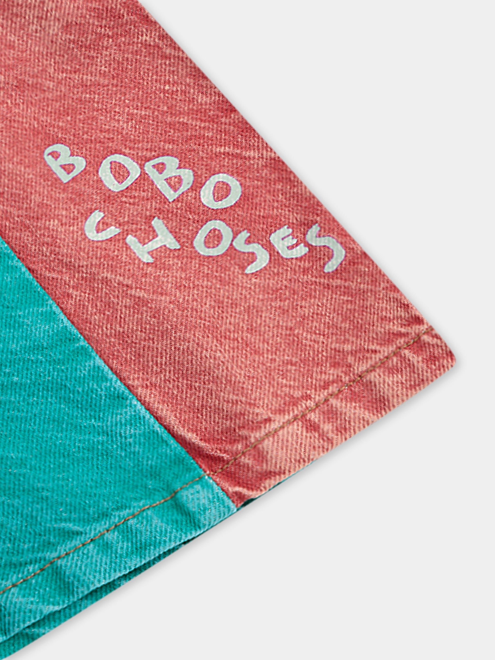 Shorts denim per bambini con logo,Bobo Choses,B125AC065